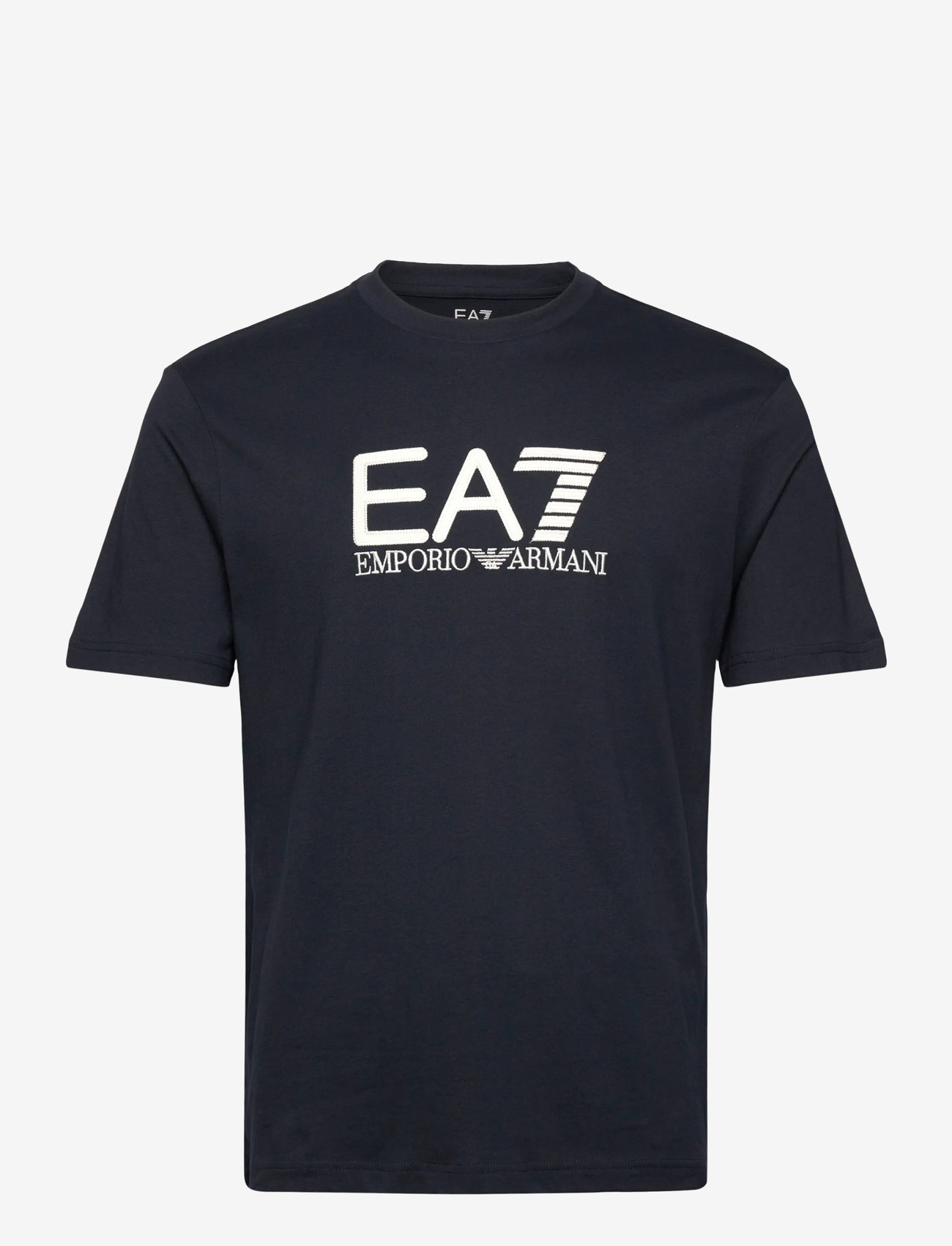 EA7 - T-SHIRT - herbstliche kleidung - armani blue / cream - 0