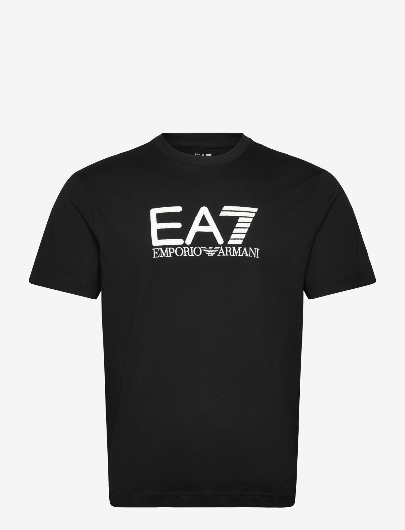 EA7 - T-SHIRT - efterårstøj - black / cream - 0