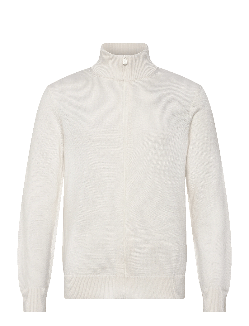EA7 - CARDIGAN - pullover mit halbem reißverschluss - white - 0