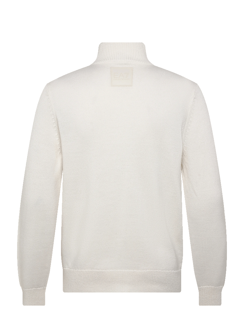 EA7 - CARDIGAN - pullover mit halbem reißverschluss - white - 1