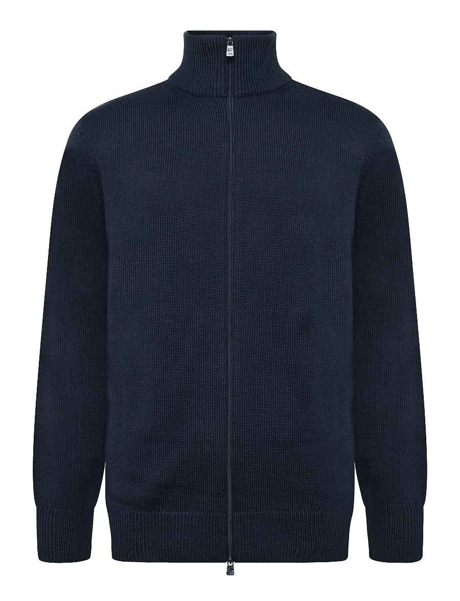 EA7 - CARDIGAN - pullover mit durchgehendem reißverschluss - armani blue - 0