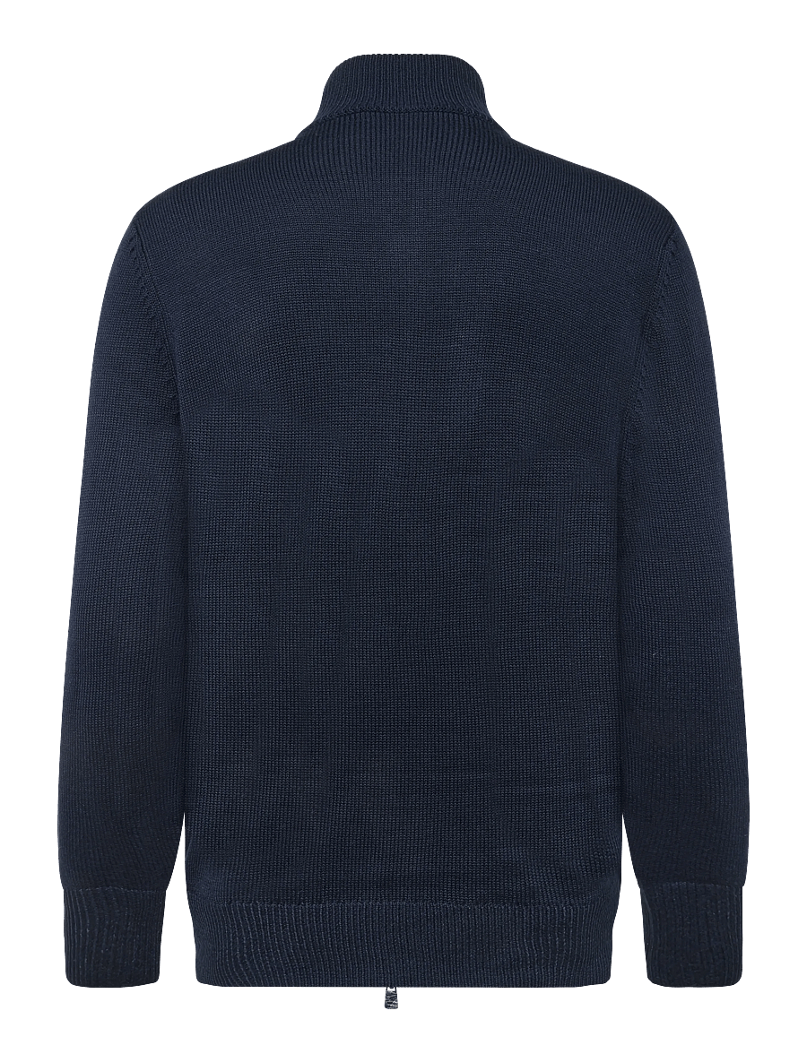 EA7 - CARDIGAN - pullover mit durchgehendem reißverschluss - armani blue - 1