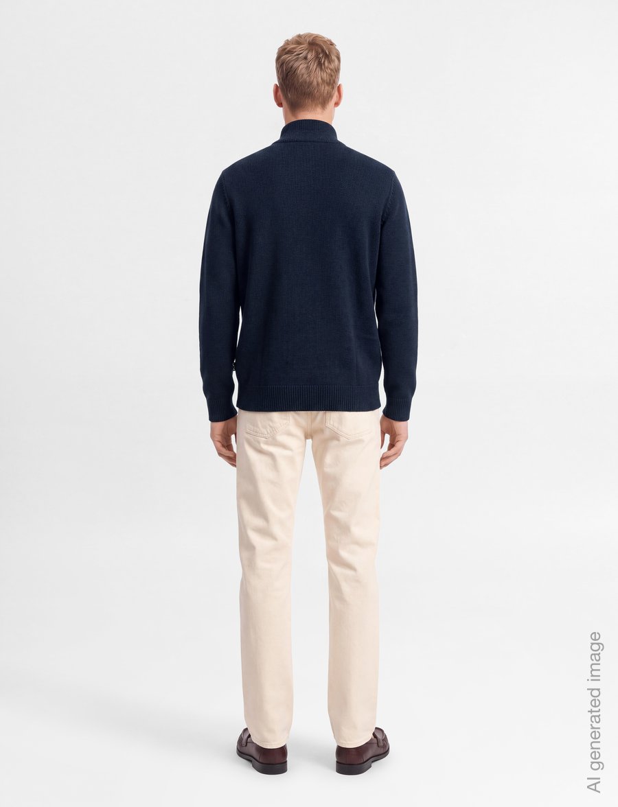 EA7 - CARDIGAN - pullover mit durchgehendem reißverschluss - armani blue - 4