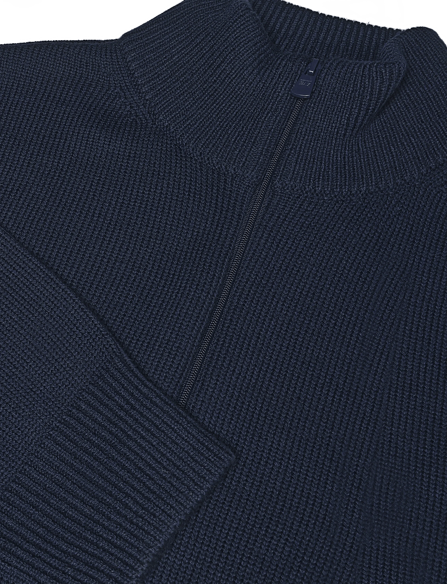 EA7 - CARDIGAN - pullover mit durchgehendem reißverschluss - armani blue - 2