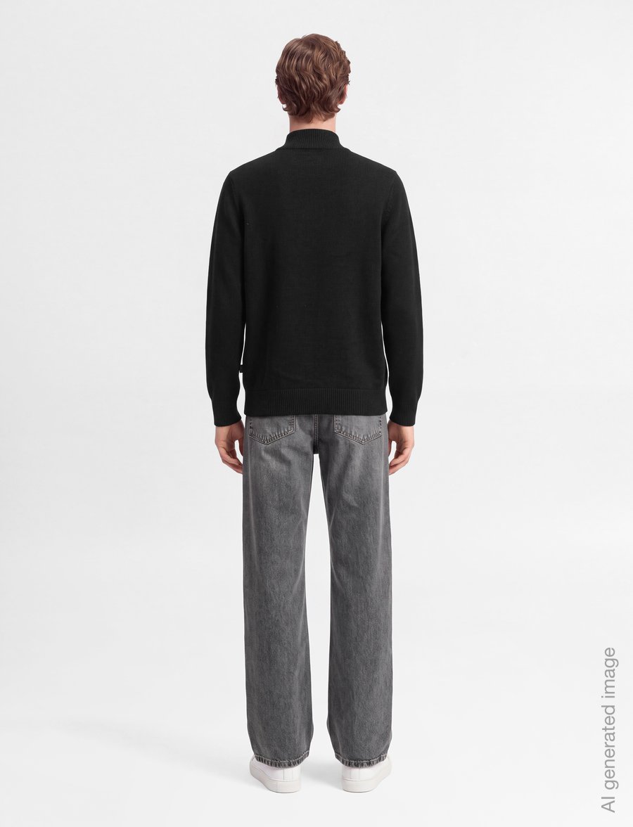 EA7 - CARDIGAN - lukuga džemprid - black - 4