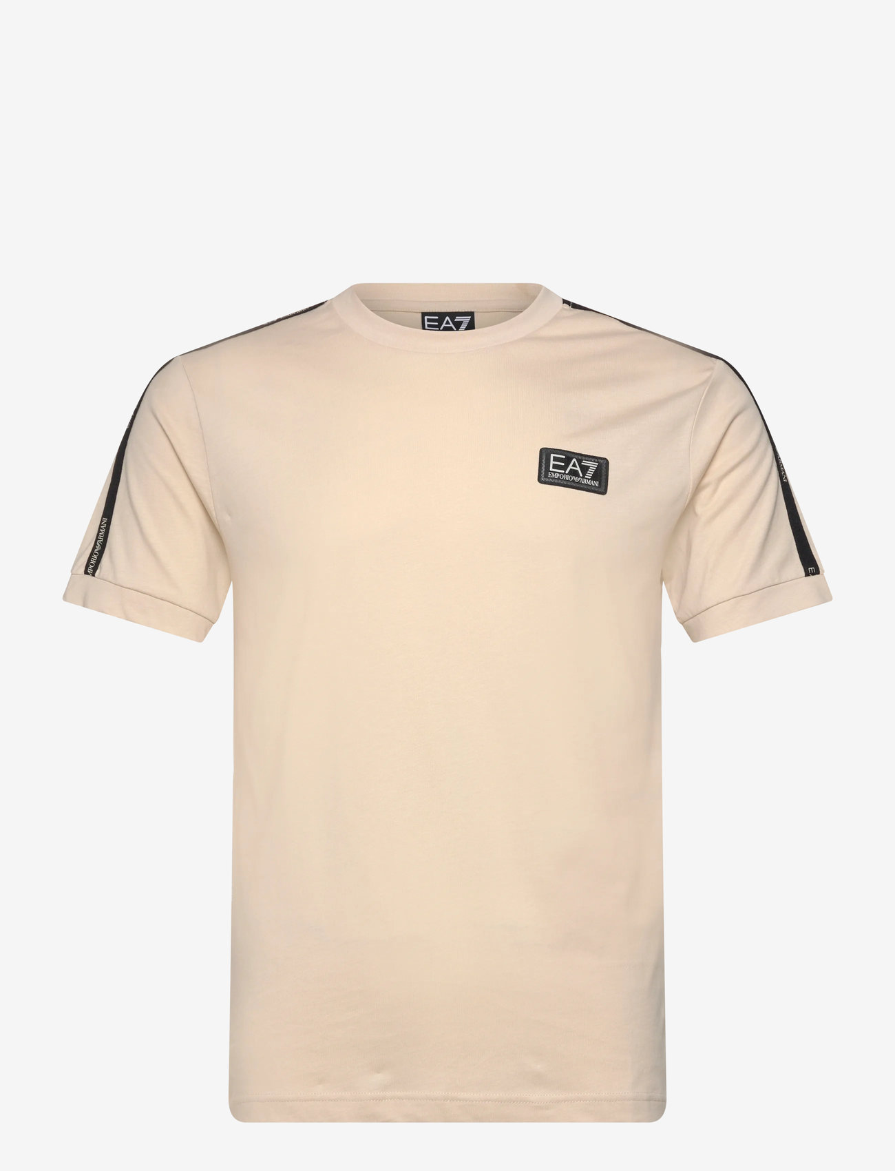 EA7 - T-SHIRT - höstkläder - almond milk/black - 0