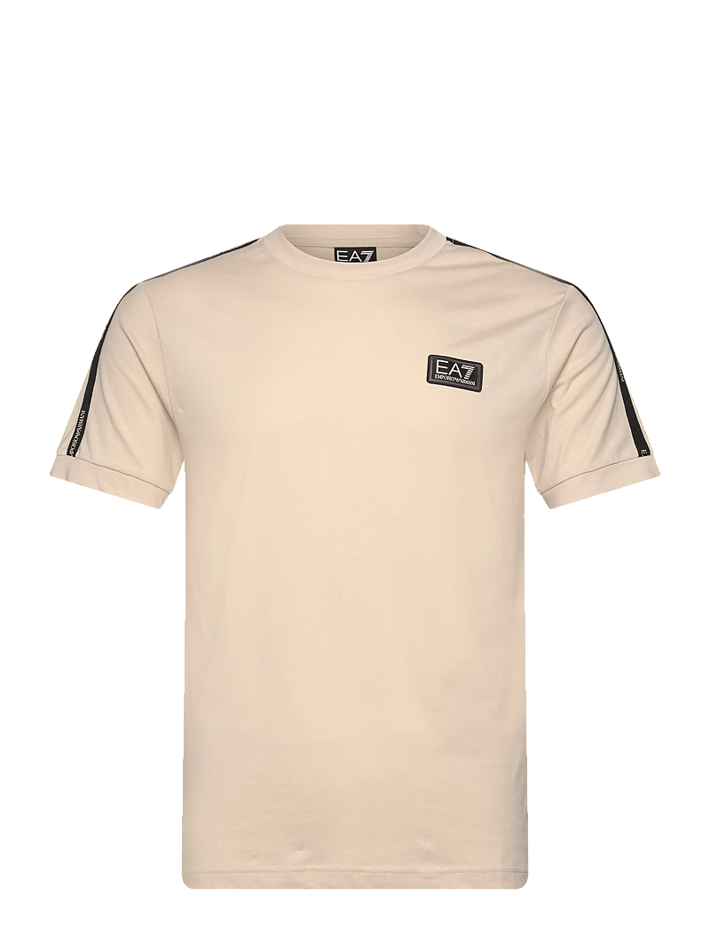 EA7 - T-SHIRT - kortærmede t-shirts - almond milk/black - 0