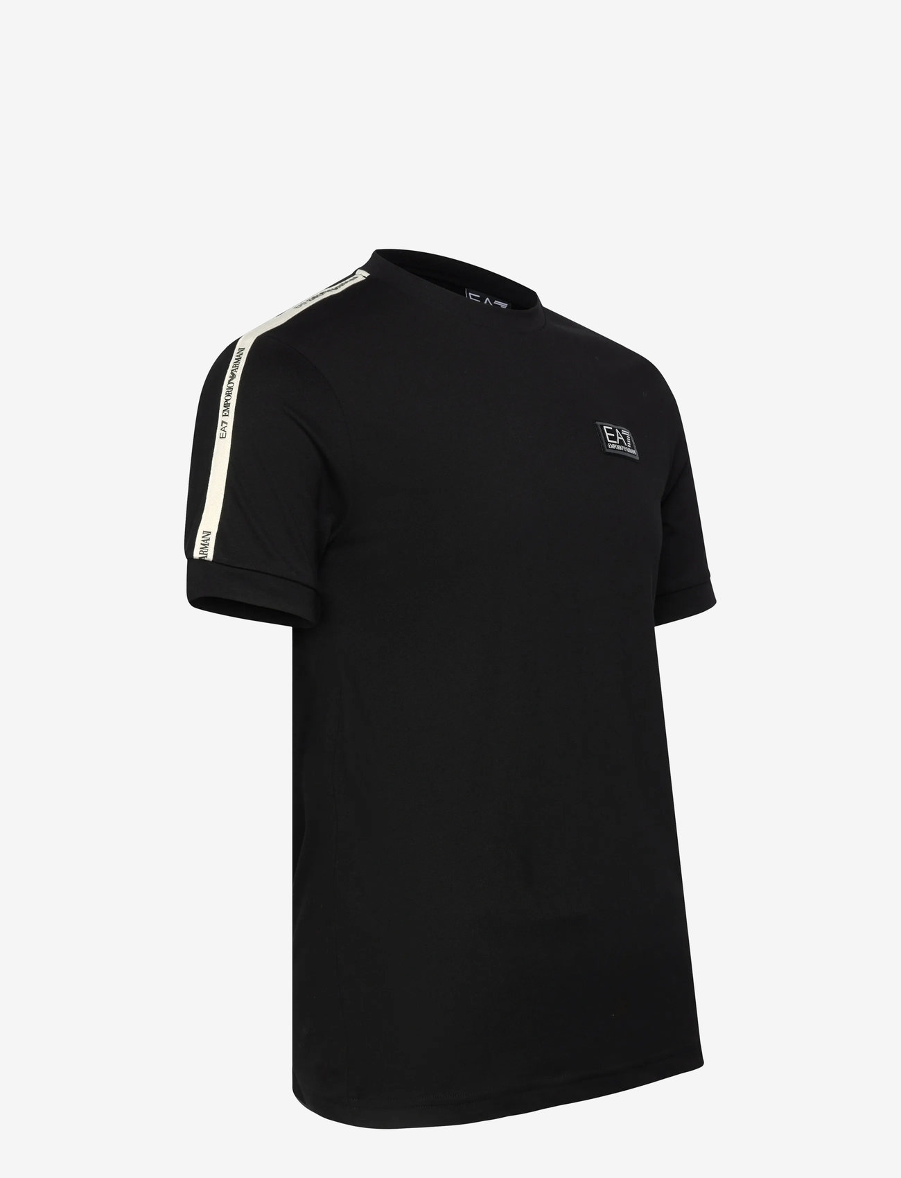 EA7 - T-SHIRT - efterårstøj - black/vanilla ice - 2