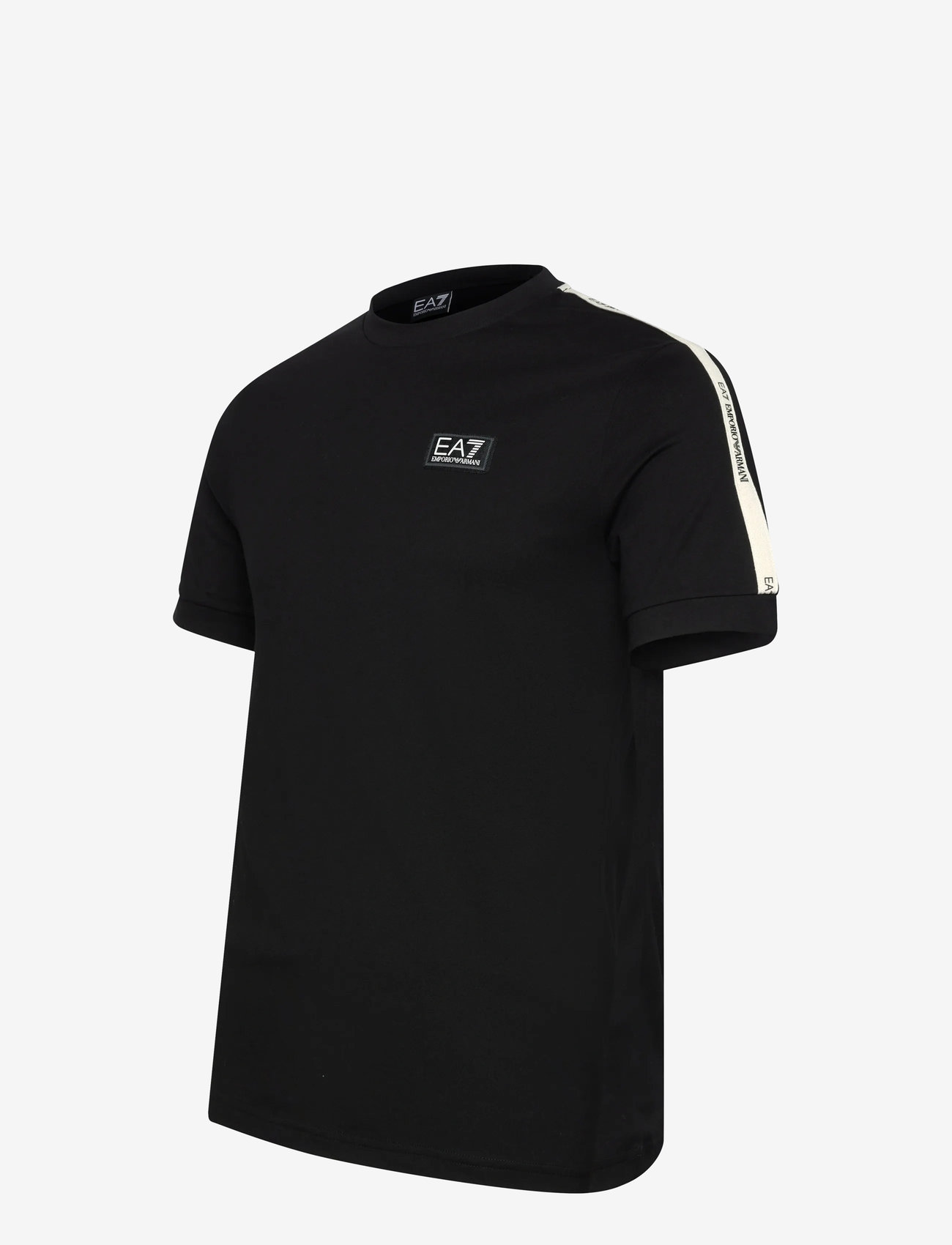EA7 - T-SHIRT - efterårstøj - black/vanilla ice - 3