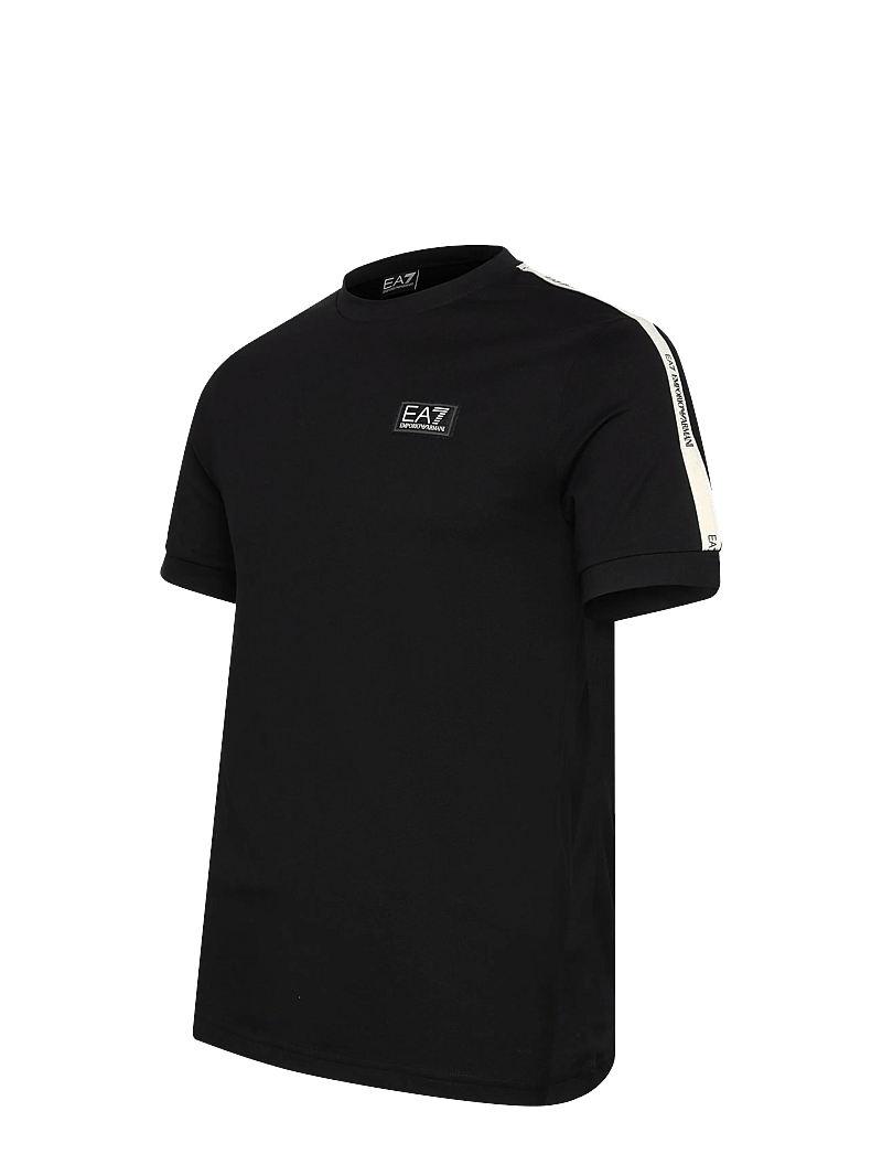 EA7 - T-SHIRT - short-sleeved t-shirts - black/vanilla ice - 3