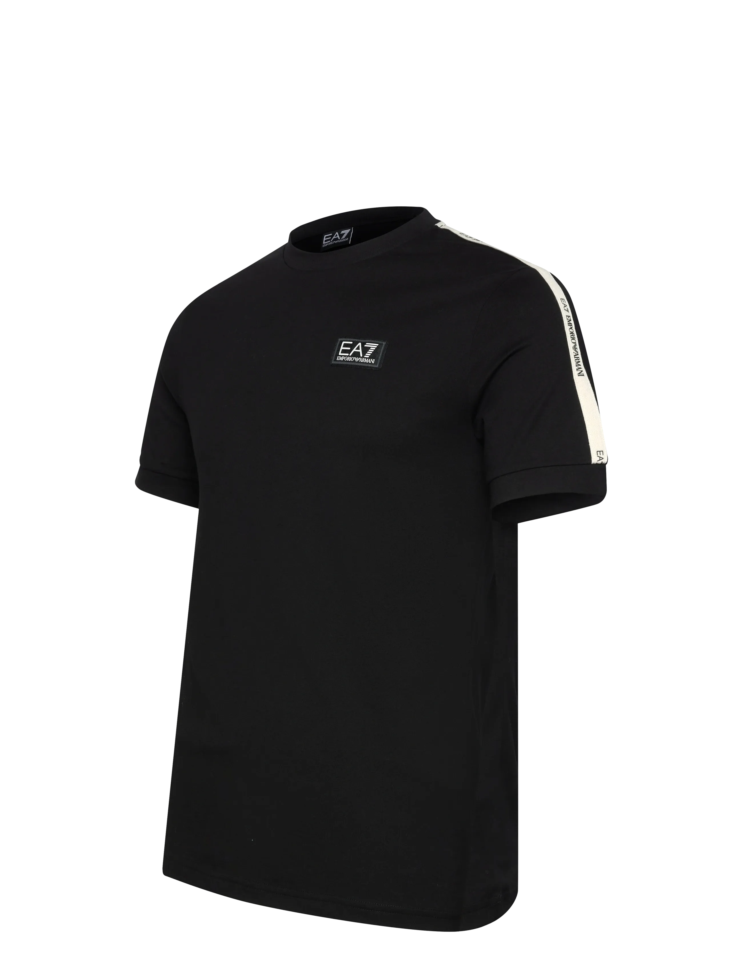 EA7 - T-SHIRT - kortærmede t-shirts - black/vanilla ice - 3