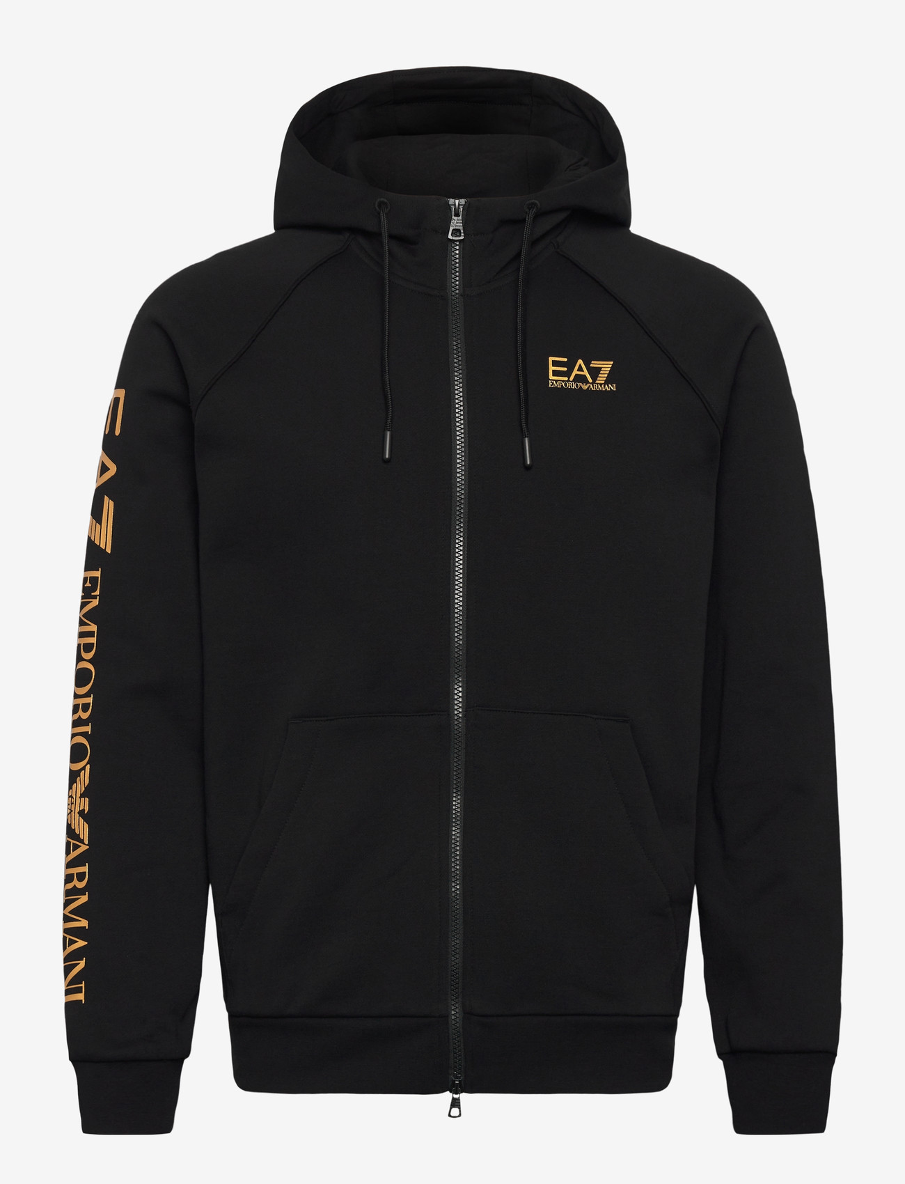 EA7 - SWEATSHIRT - kapuzenpullover - black/gold - 0