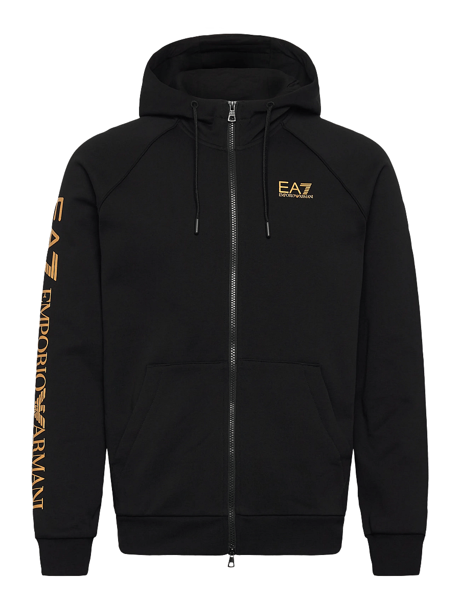 EA7 - SWEATSHIRT - kapuzenpullover - black/gold - 1