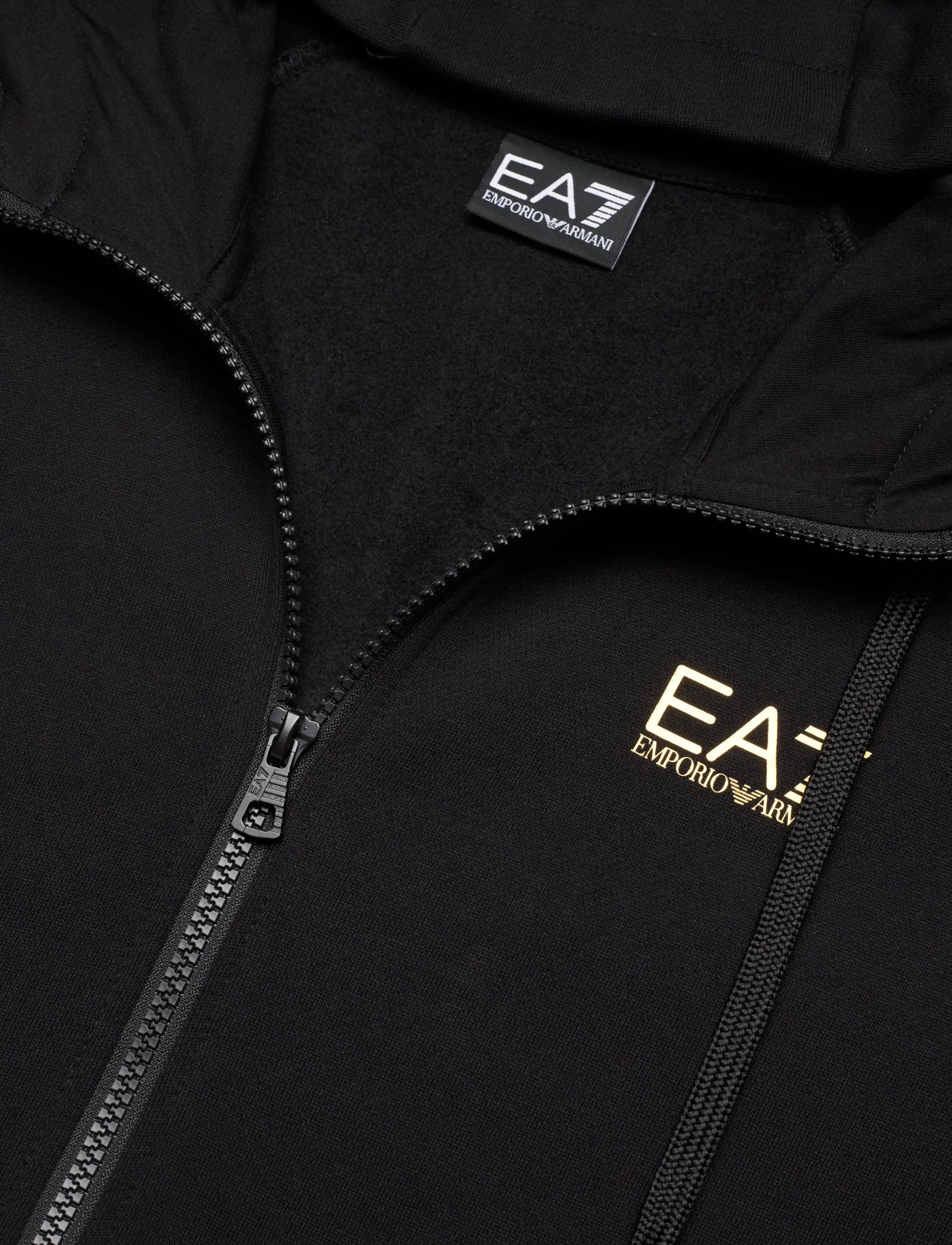 EA7 - SWEATSHIRT - kapuzenpullover - black/gold - 5