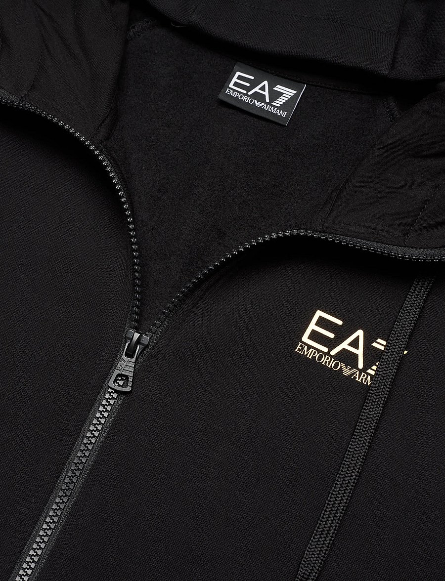 EA7 - SWEATSHIRT - kapuzenpullover - black/gold - 5