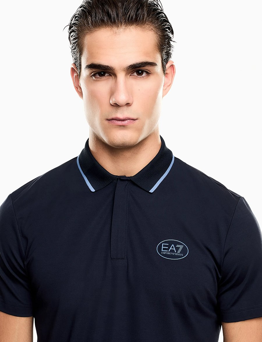 EA7 - POLO SHIRT - kortärmade pikéer - armani blue - 3