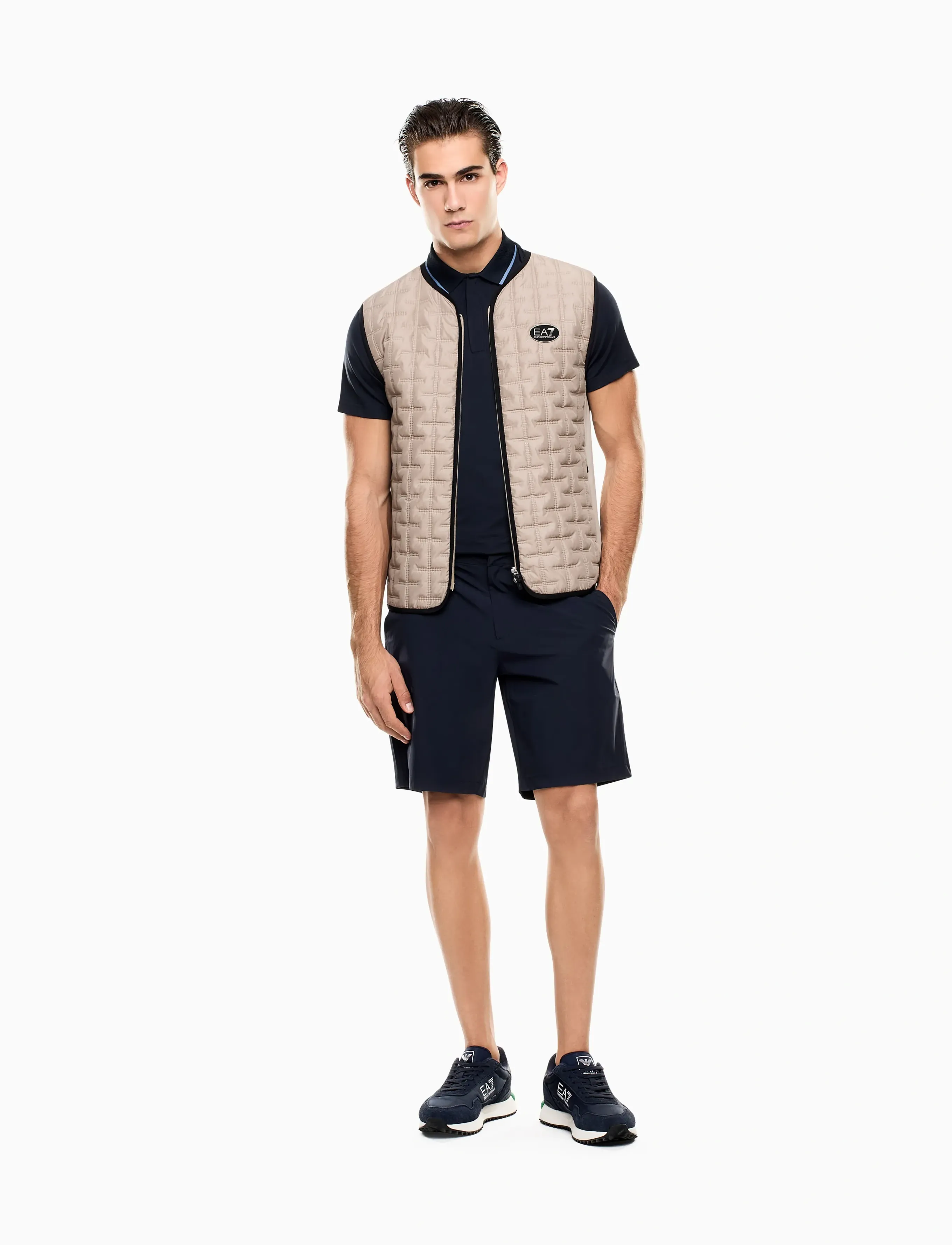 EA7 - POLO SHIRT - short-sleeved polos - armani blue - 4