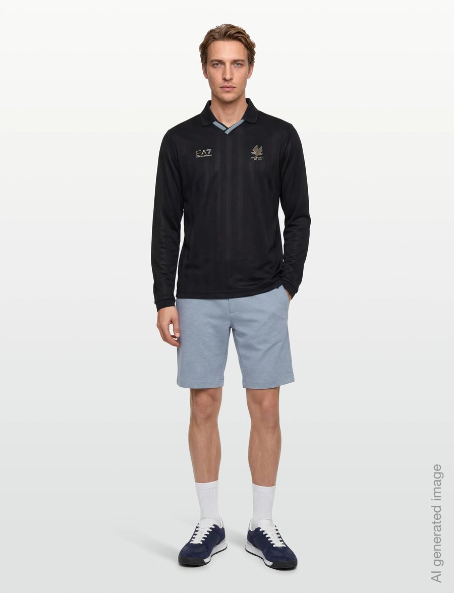 EA7 - POLO SHIRT - oberteile & t-shirts - black - 0