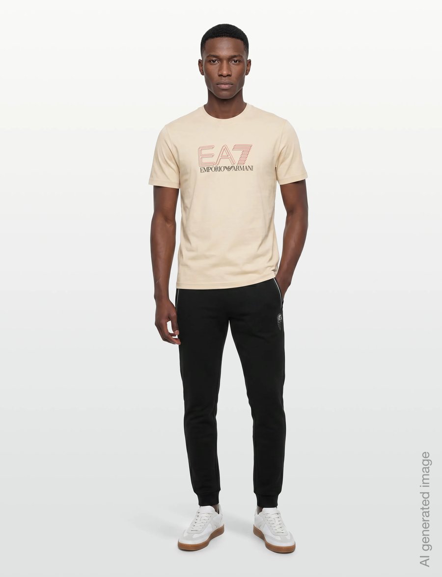 EA7 - T-SHIRT - short-sleeved t-shirts - fog - 0