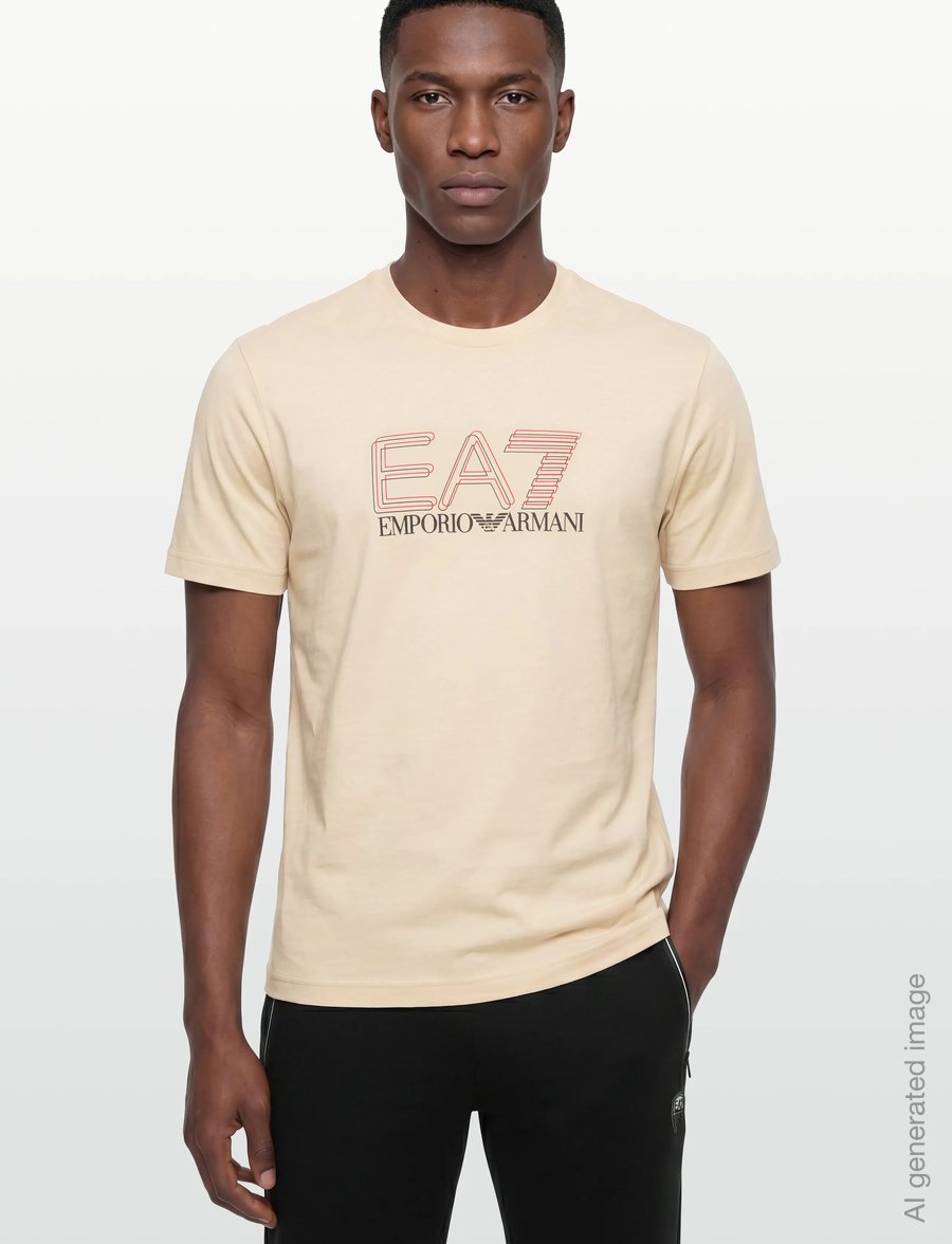 EA7 - T-SHIRT - short-sleeved t-shirts - fog - 3