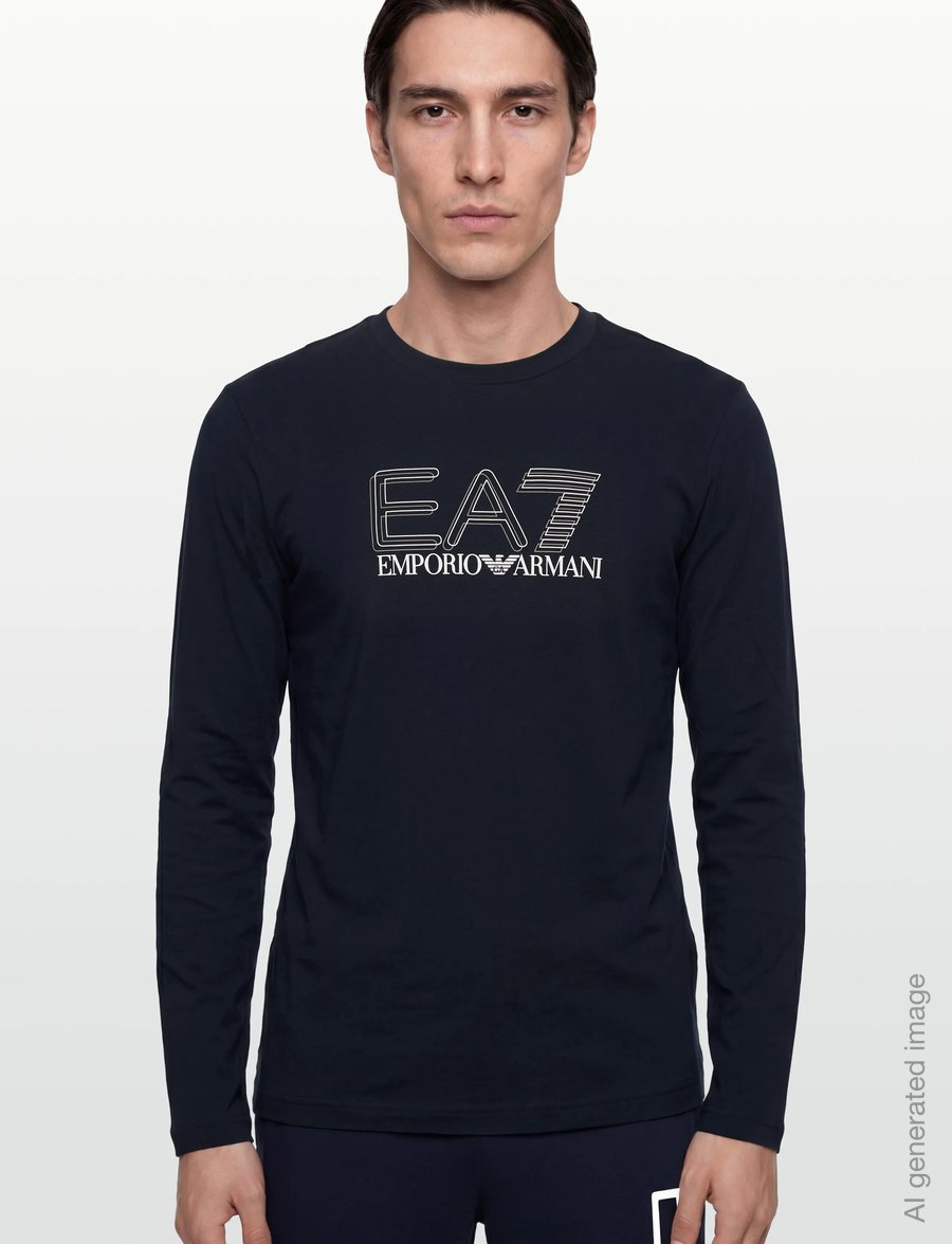 EA7 - T-SHIRT - langärmelige t-shirts - armani blue - 3