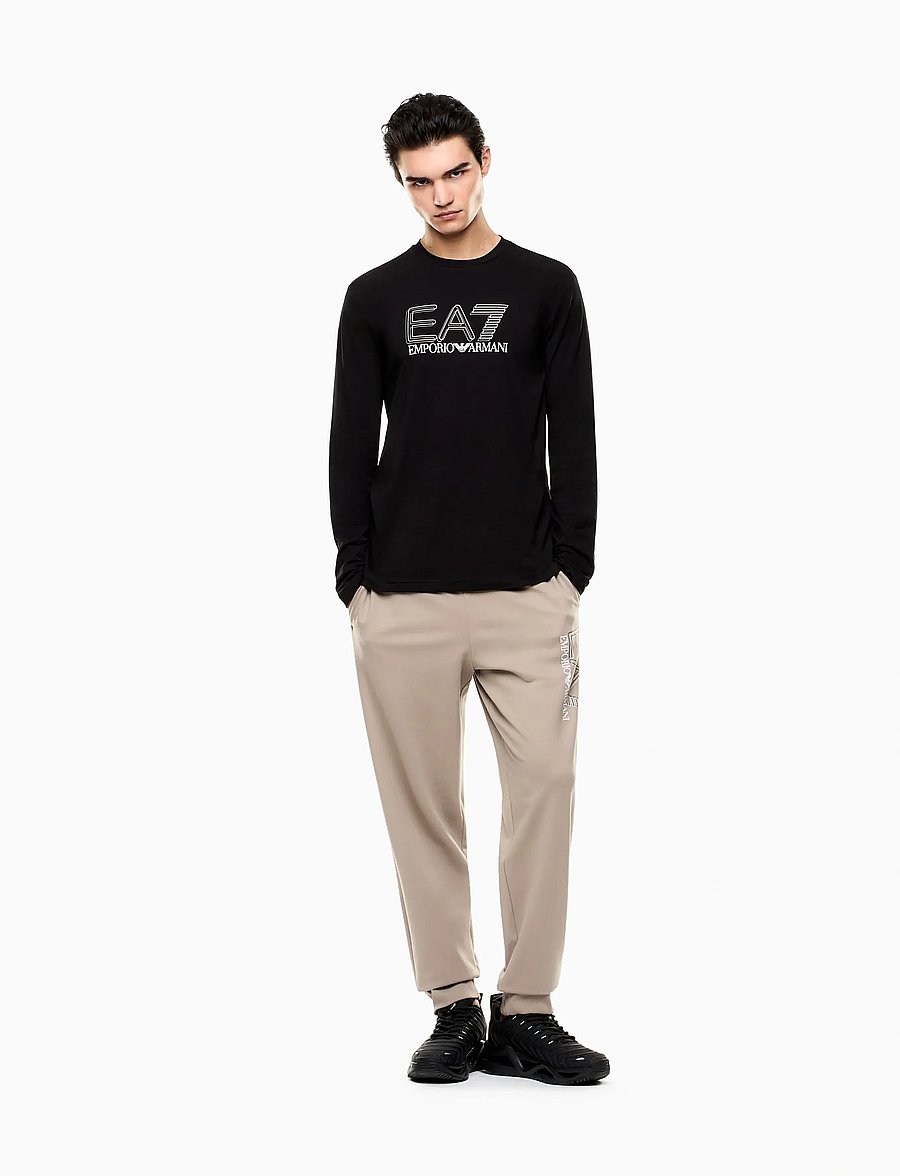 EA7 - T-SHIRT - langärmelige t-shirts - black - 3