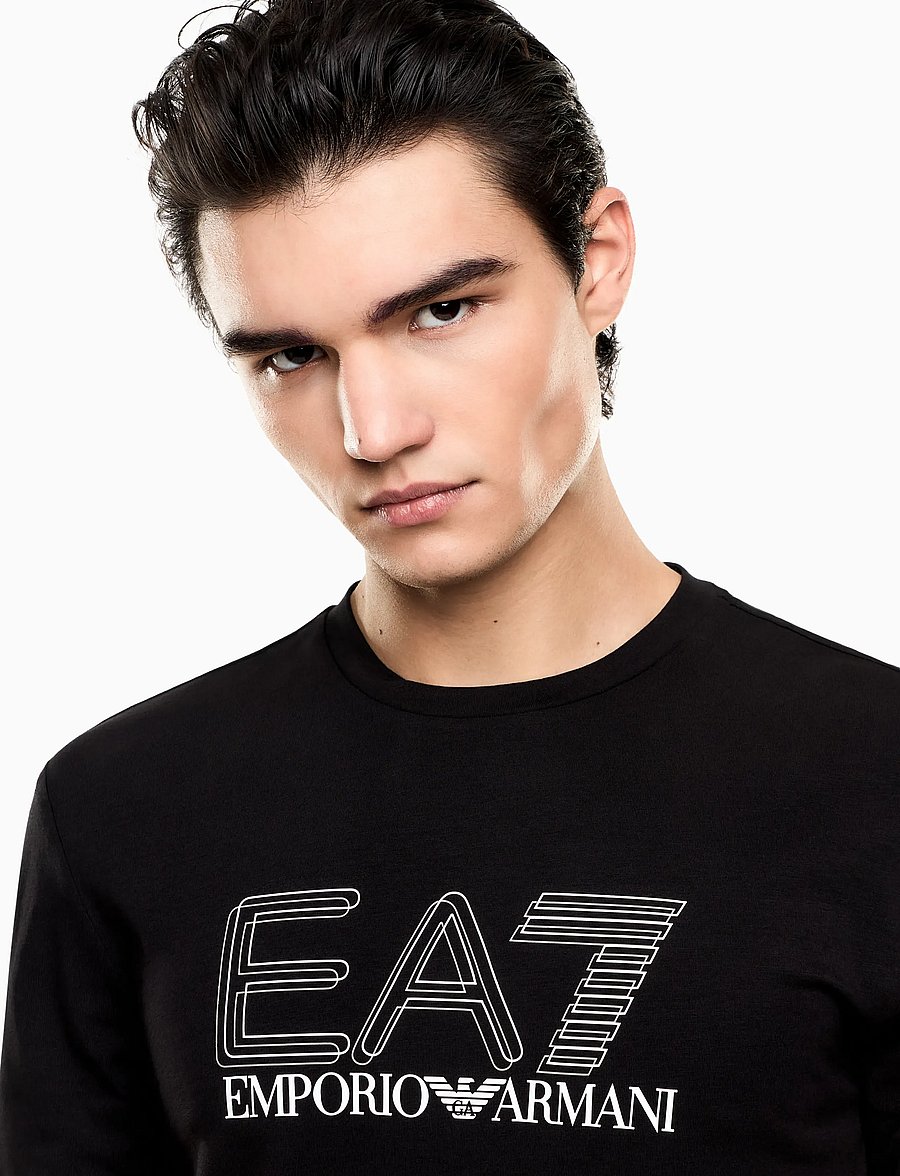 EA7 - T-SHIRT - langärmelige t-shirts - black - 5