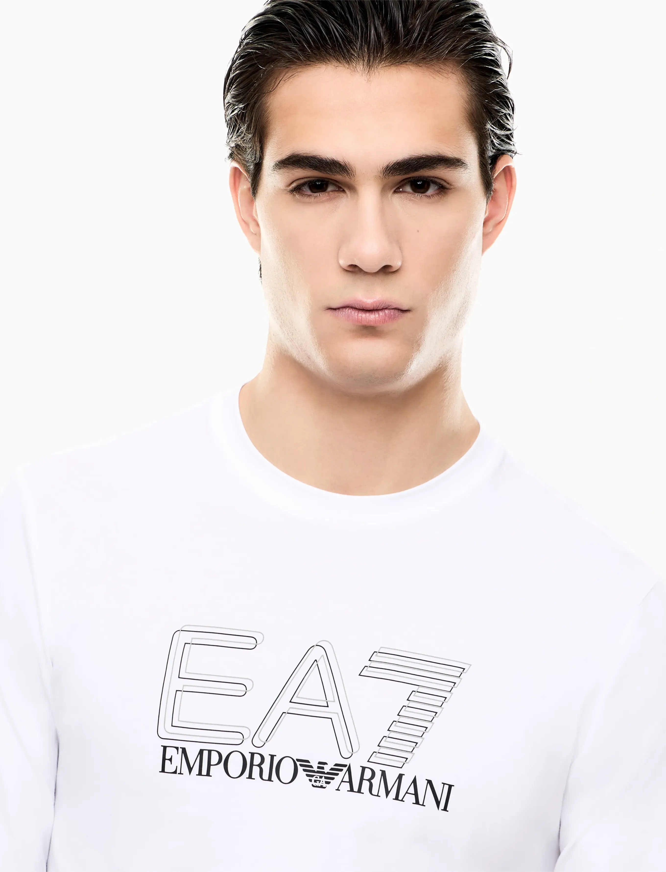 EA7 - T-SHIRT - pikkade varrukatega t-särgid - white - 5