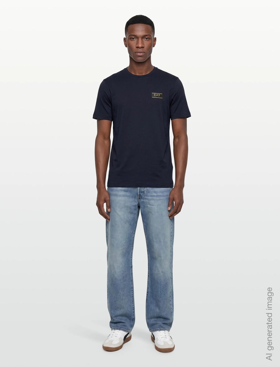 EA7 - T-SHIRT - oberteile & t-shirts - armani blue - 0