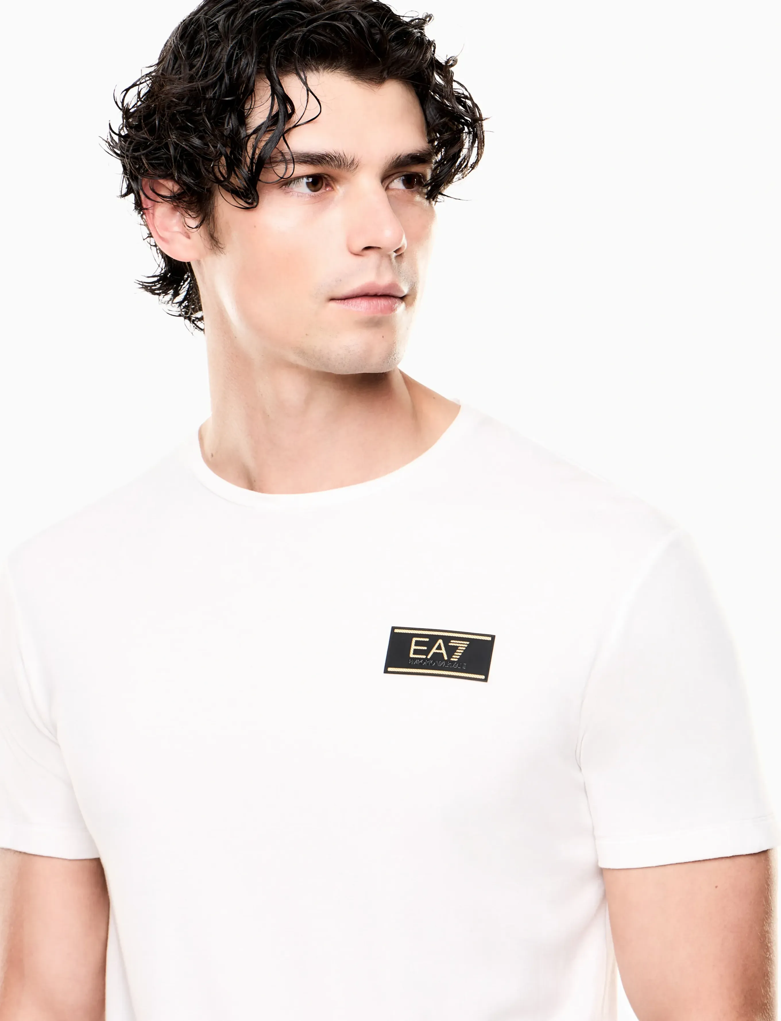 EA7 T-SHIRT - Kläder - SUGAR SWIZZLE / cream