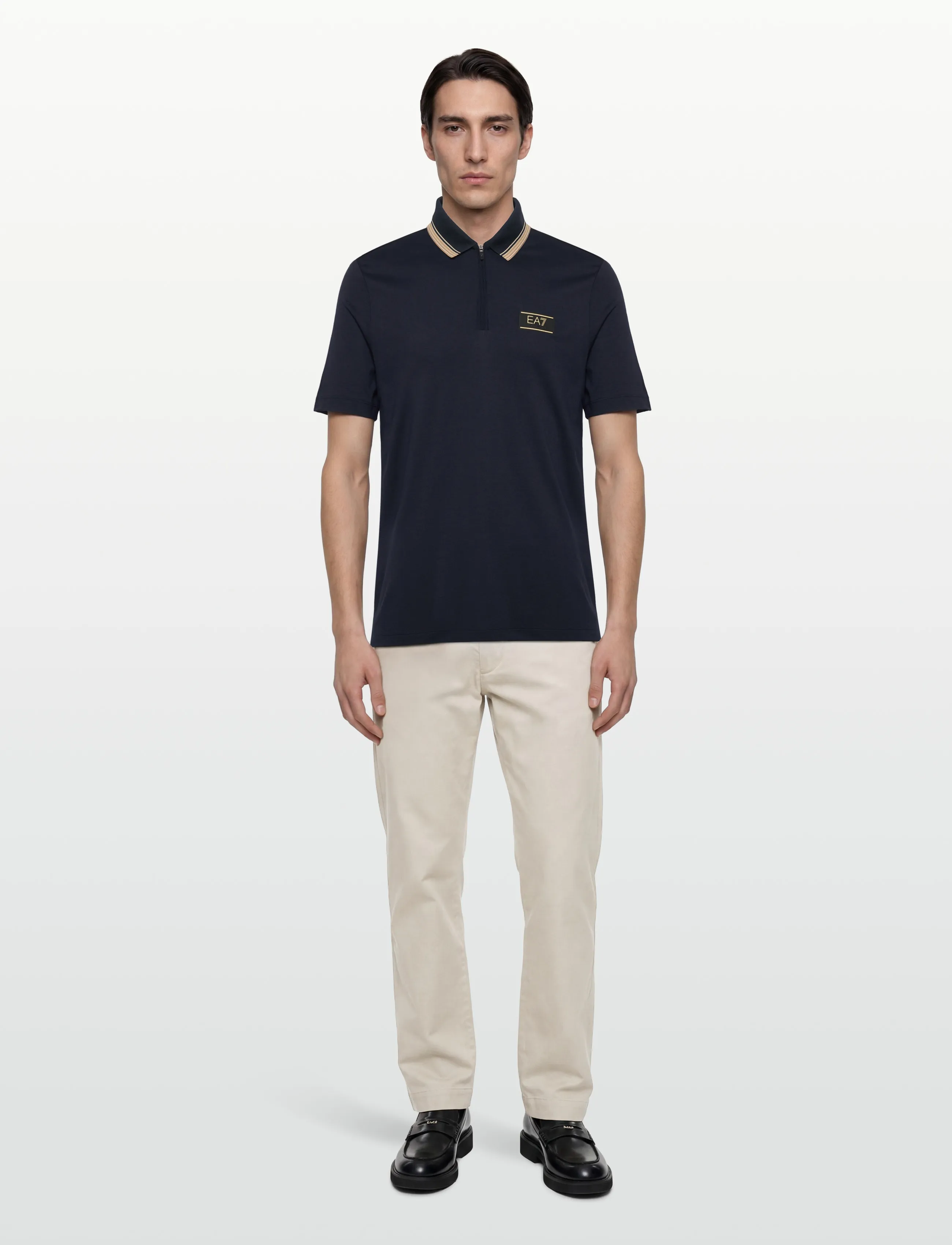 EA7 Polo Shirt, L, Polos, Marineblau - Short-sleeved, Männerswear