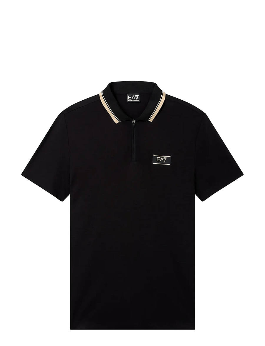EA7 - POLO SHIRT - kurzärmelig - black - 1