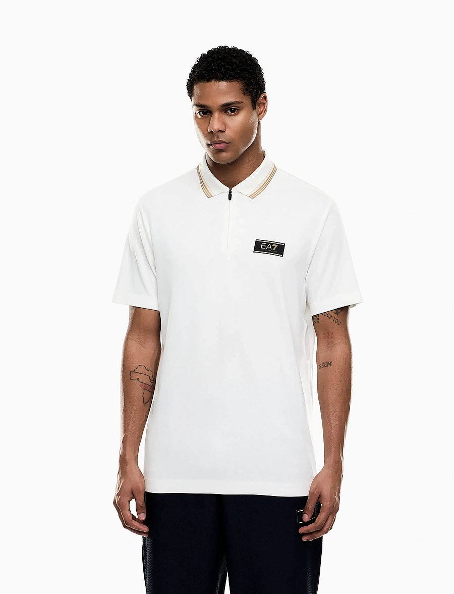 EA7 - POLO SHIRT - kurzärmelig - sugar swizzle - 0