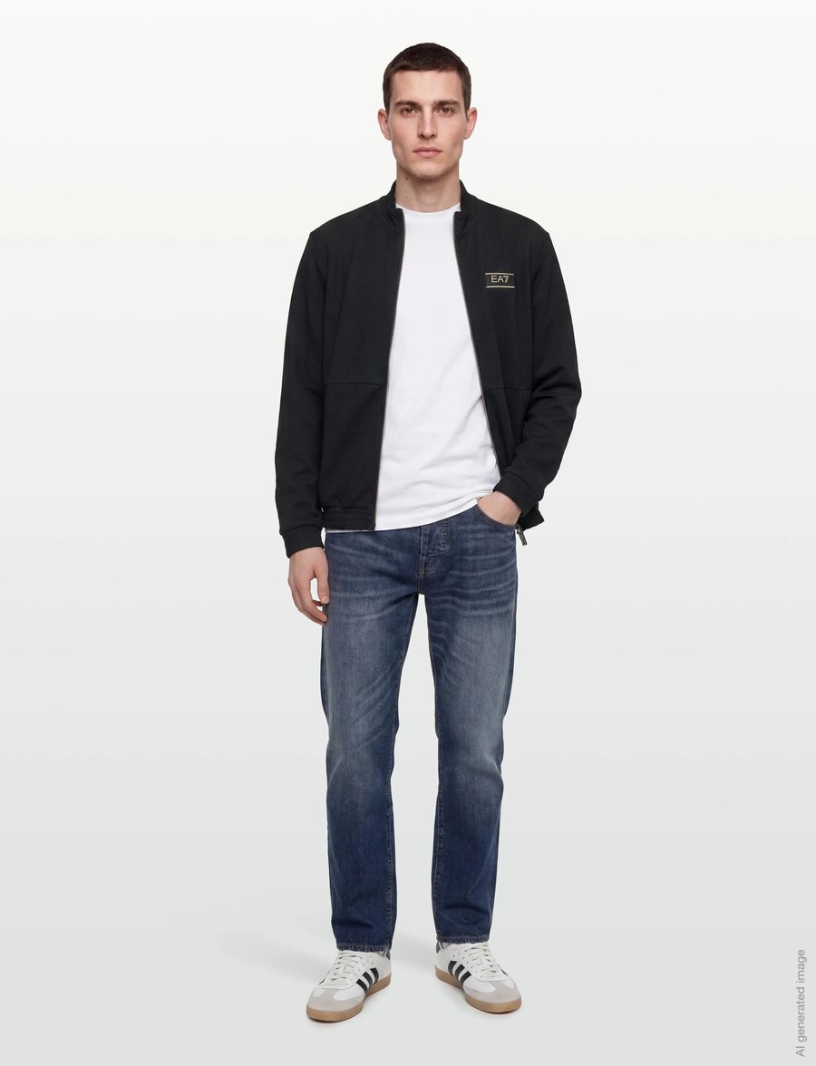 EA7 - SWEATSHIRT - forårsjakker - black - 0