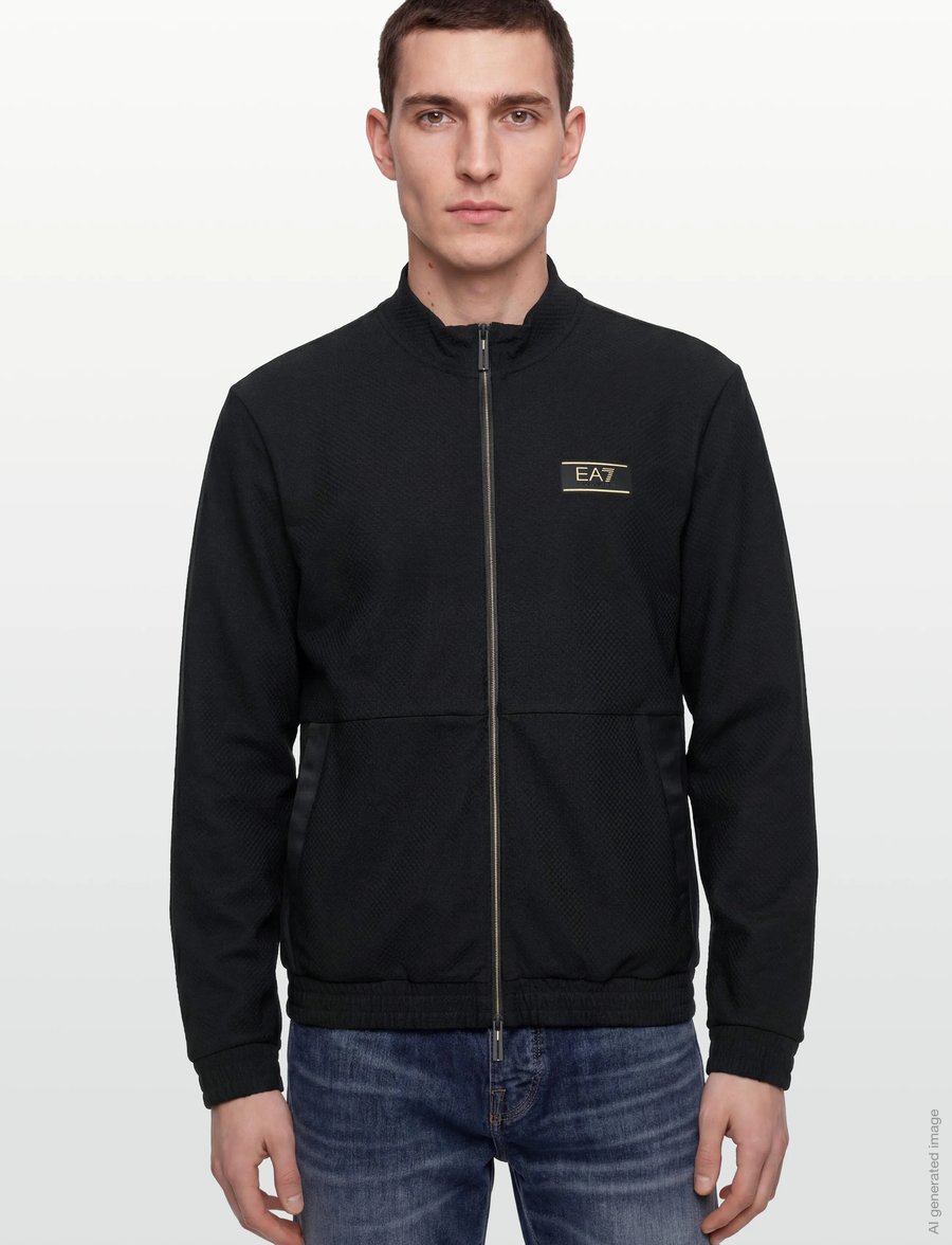 EA7 - SWEATSHIRT - forårsjakker - black - 3