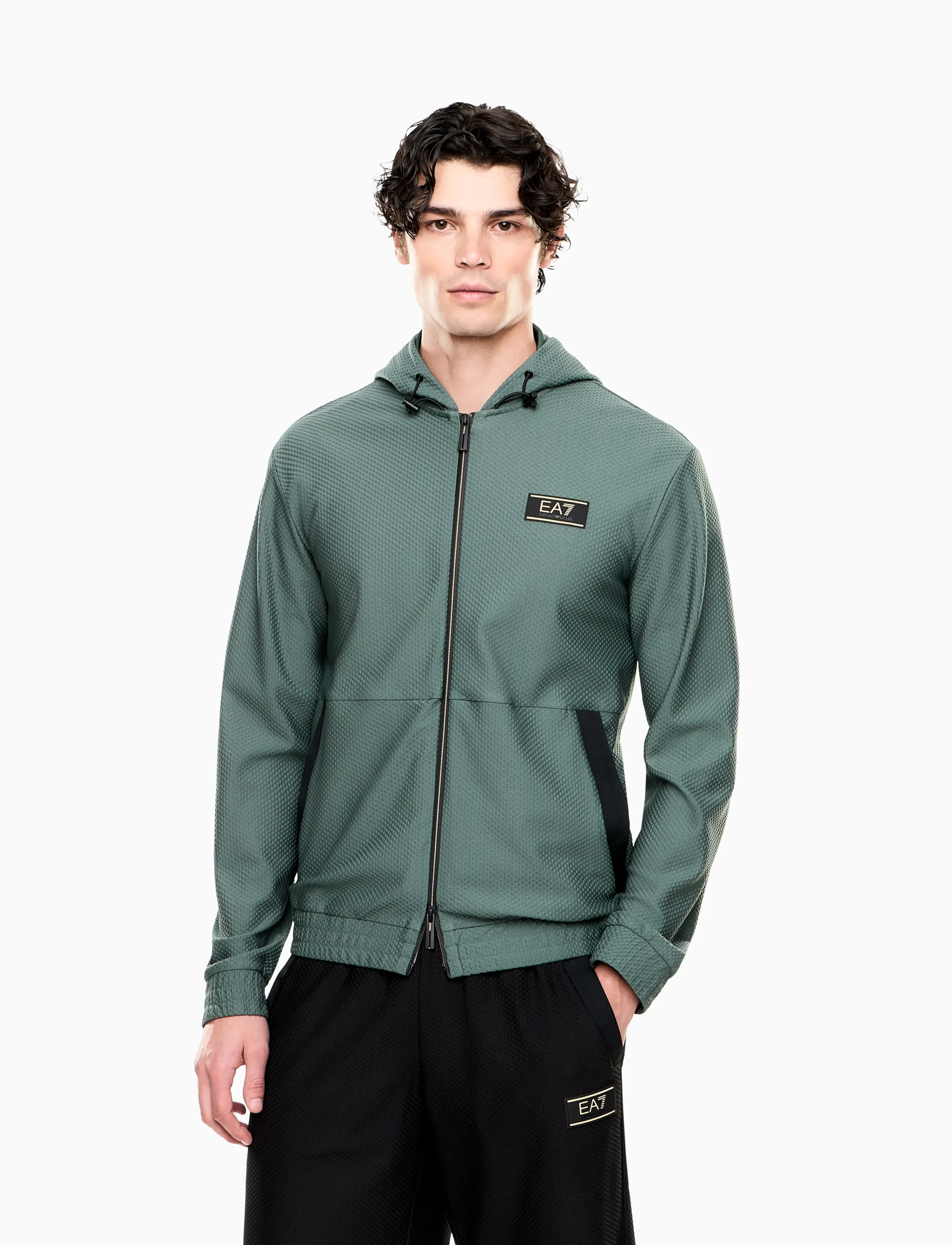 EA7 SWEATSHIRT - EA7 - CILANTRO / black