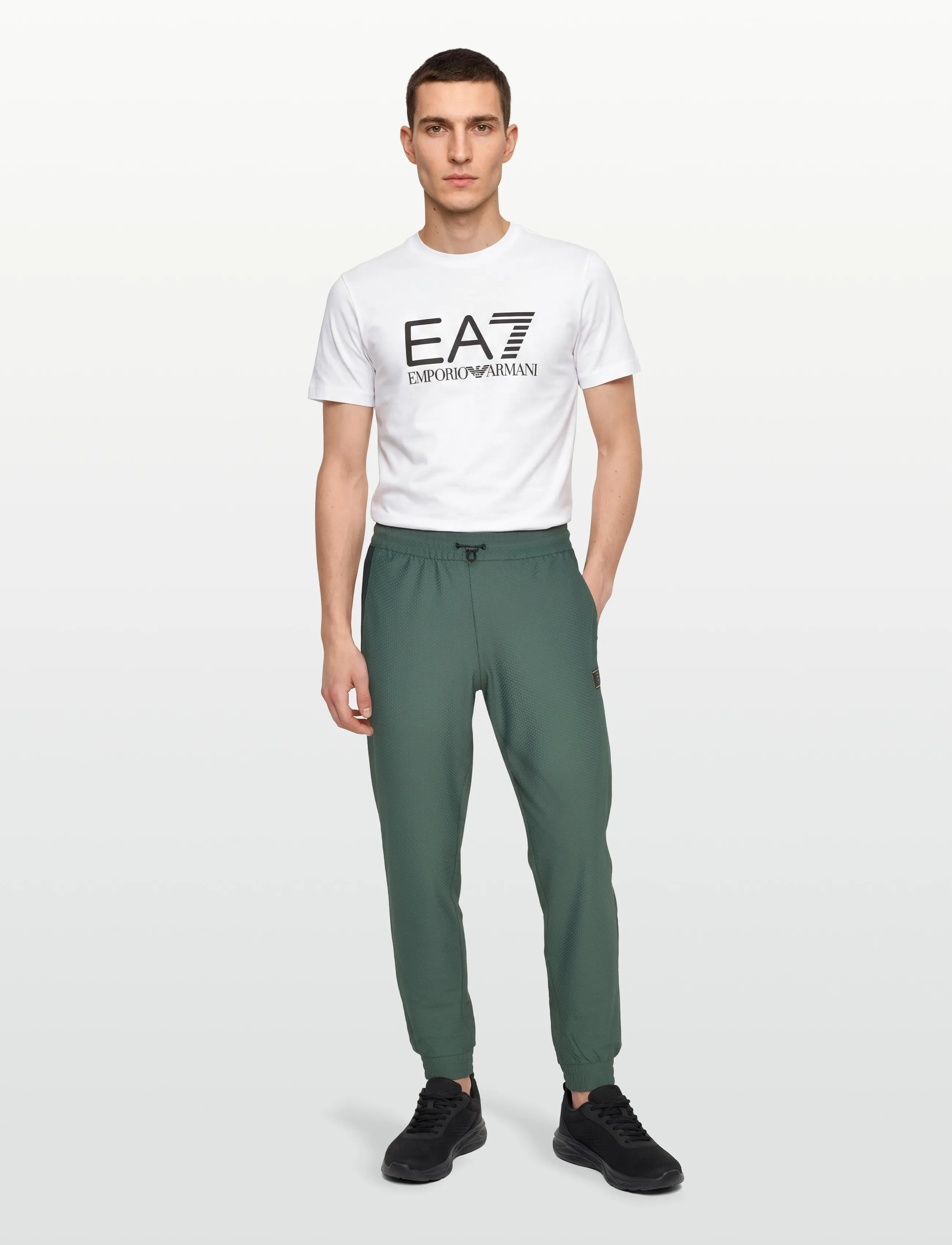 EA7 Trouser, L, Sport Pants, Grün - Sweatpants, Männerswear