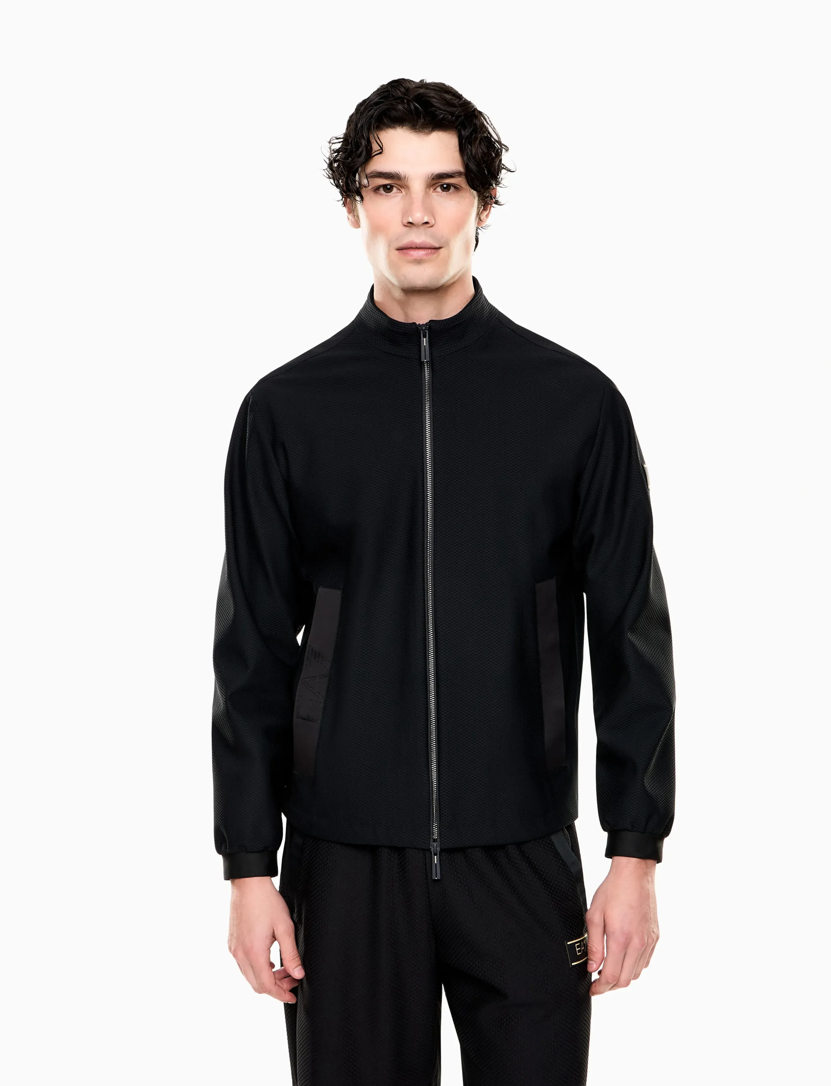 EA7 BOMBER JACKET - Odzież zewnętrzna - BLACK / black