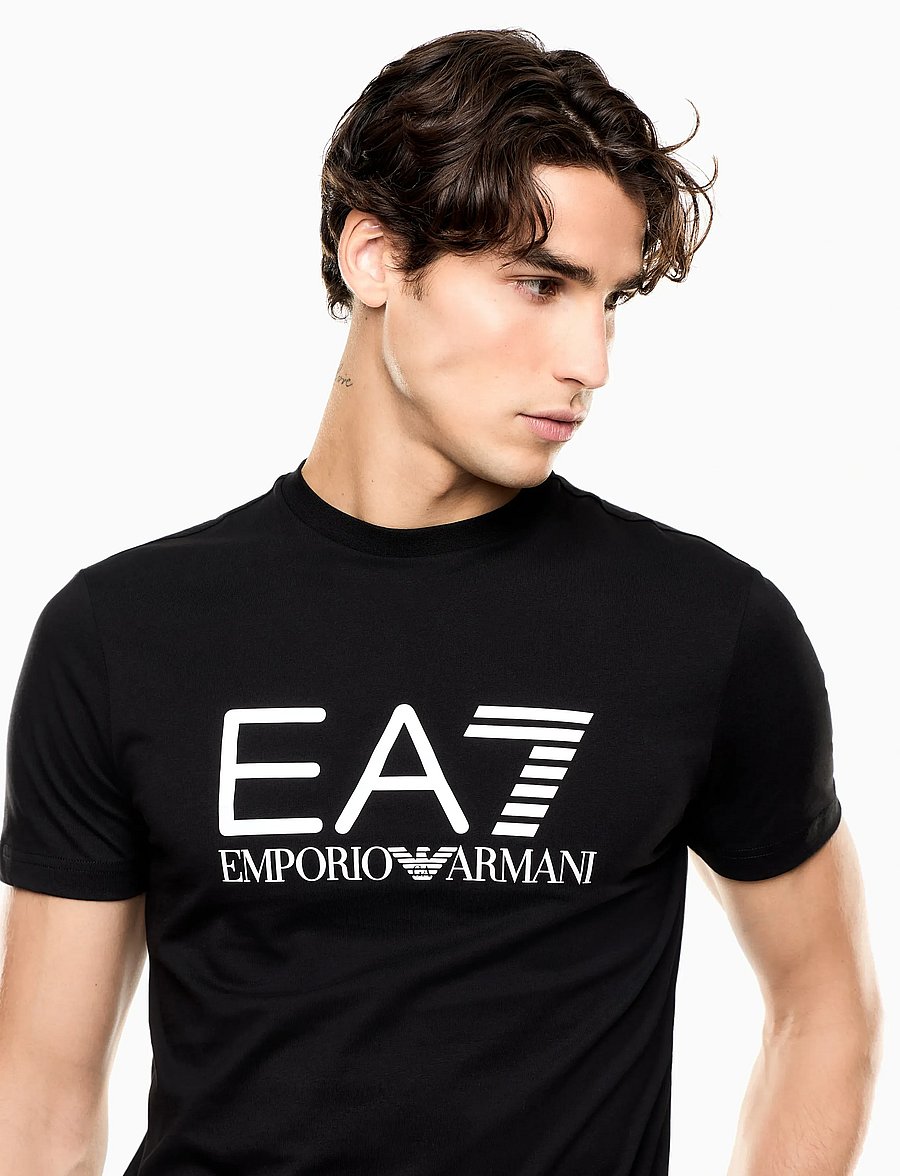 EA7 - T-SHIRT - short-sleeved t-shirts - black - 4