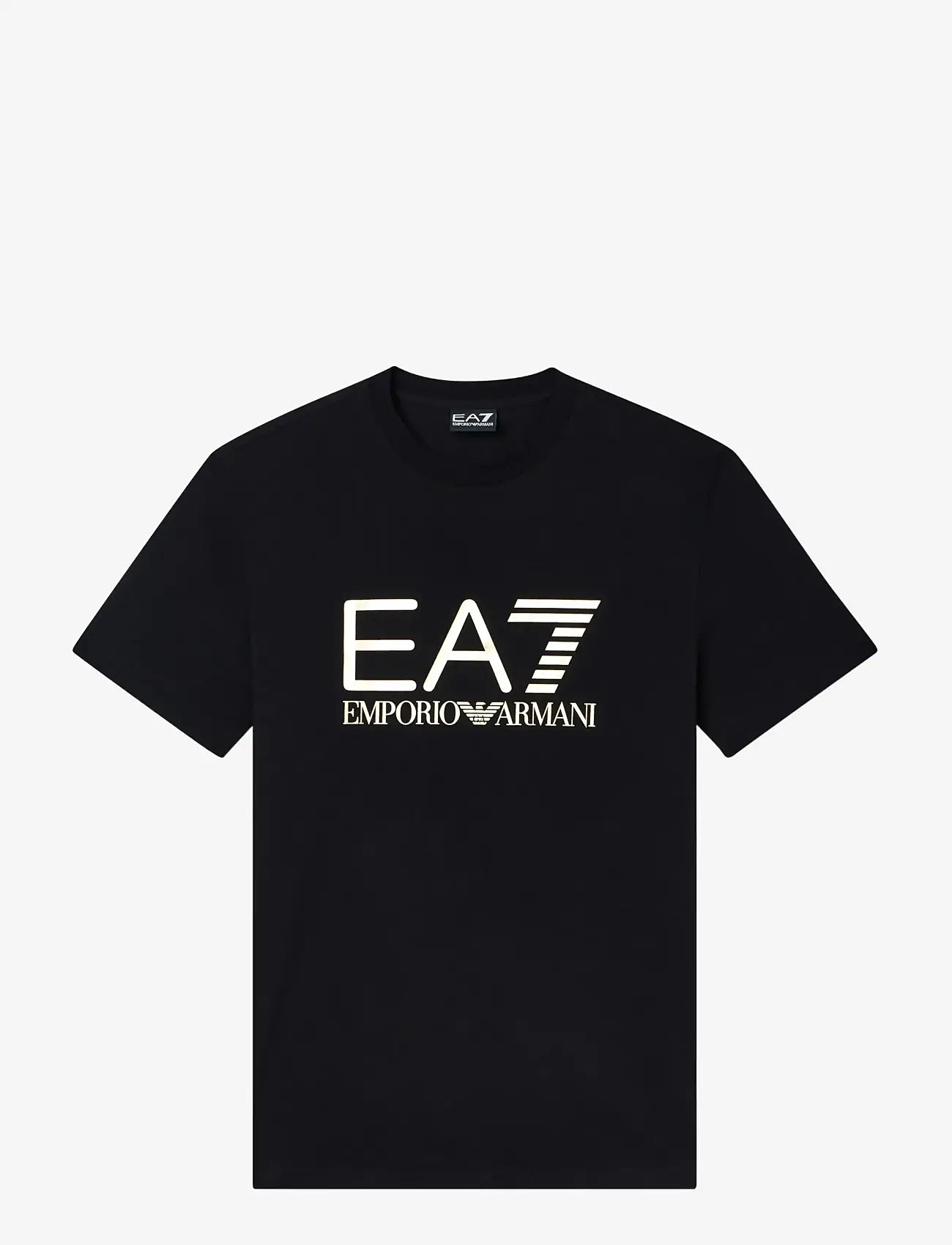 EA7 - T-SHIRT - kortærmede t-shirts - black/gold - 1