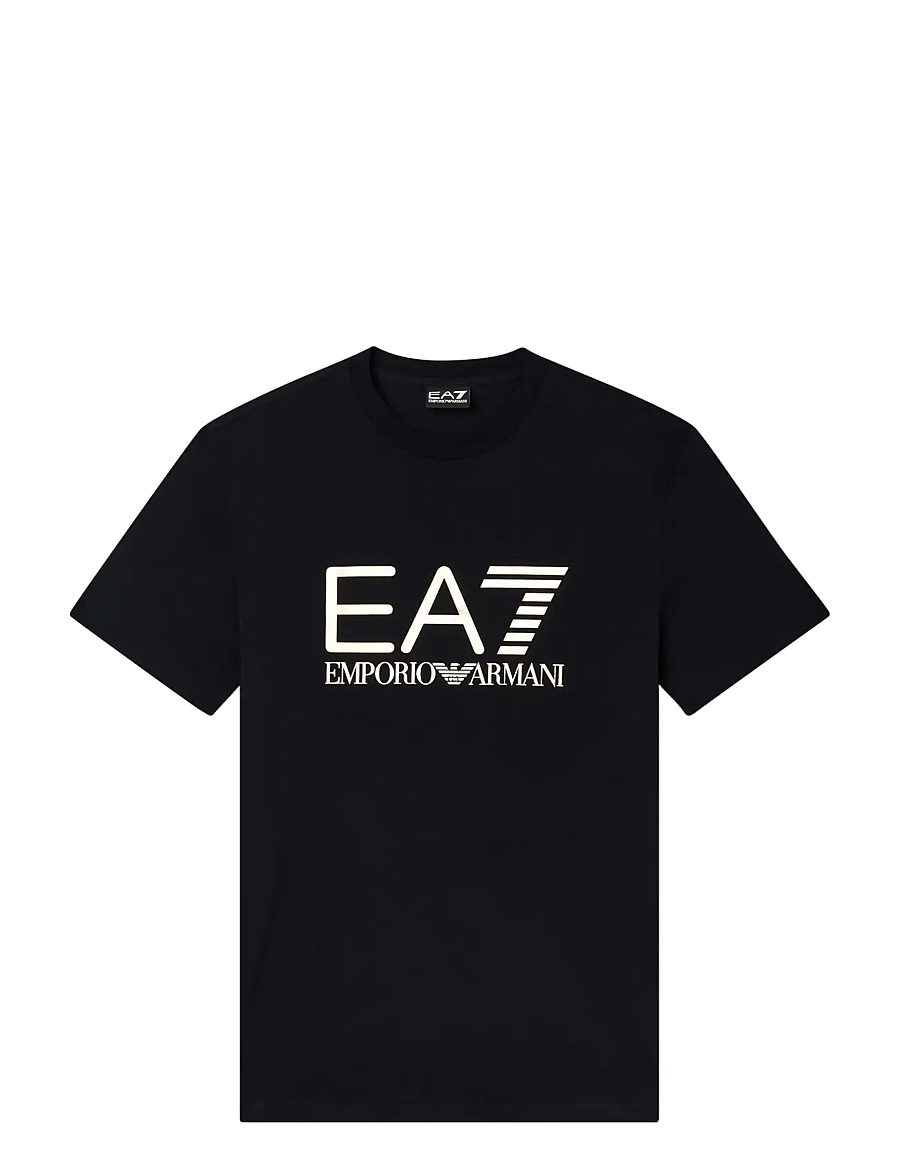 EA7 - T-SHIRT - lühikeste varrukatega t-särgid - black/gold - 1