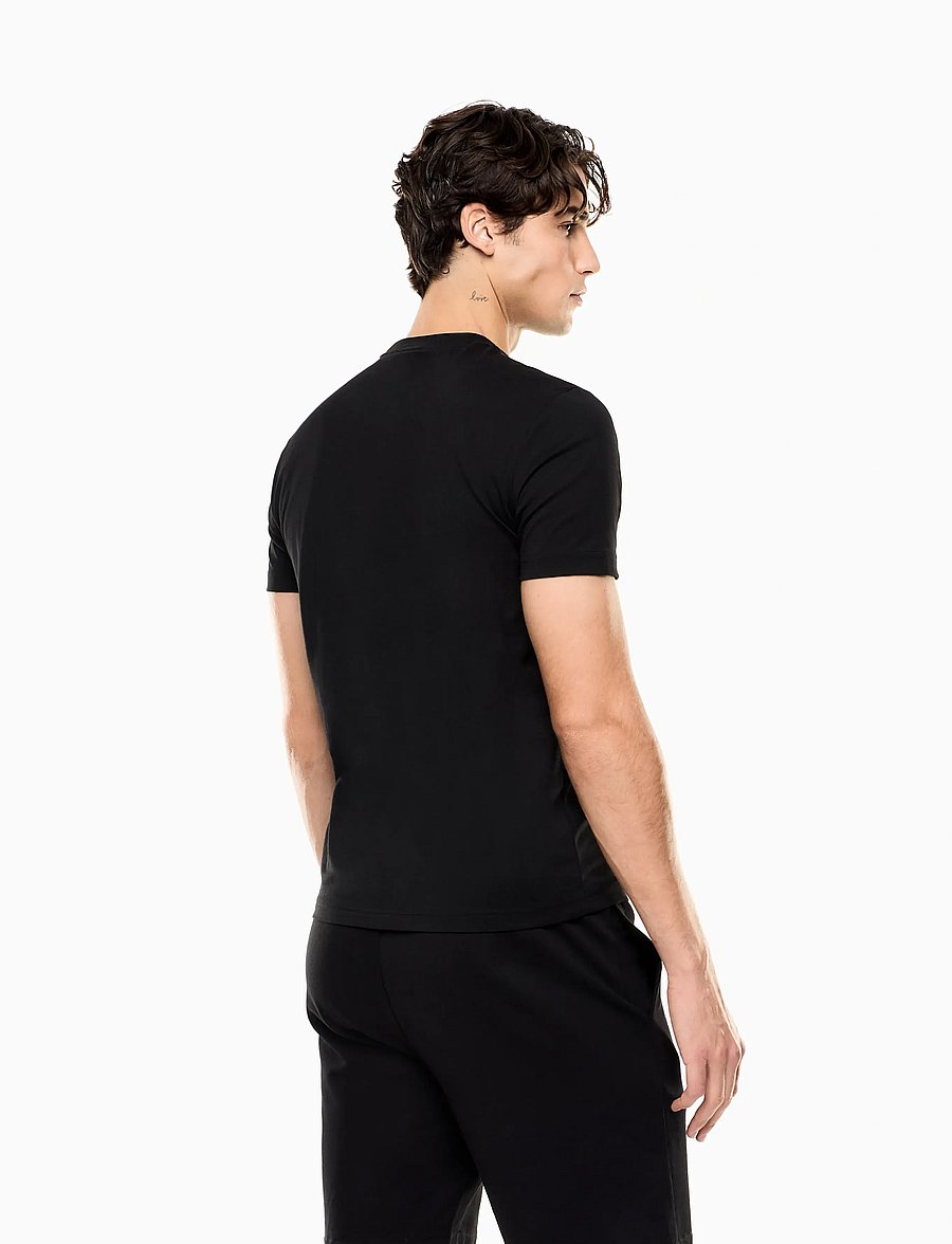 EA7 - T-SHIRT - lühikeste varrukatega t-särgid - black/gold - 2