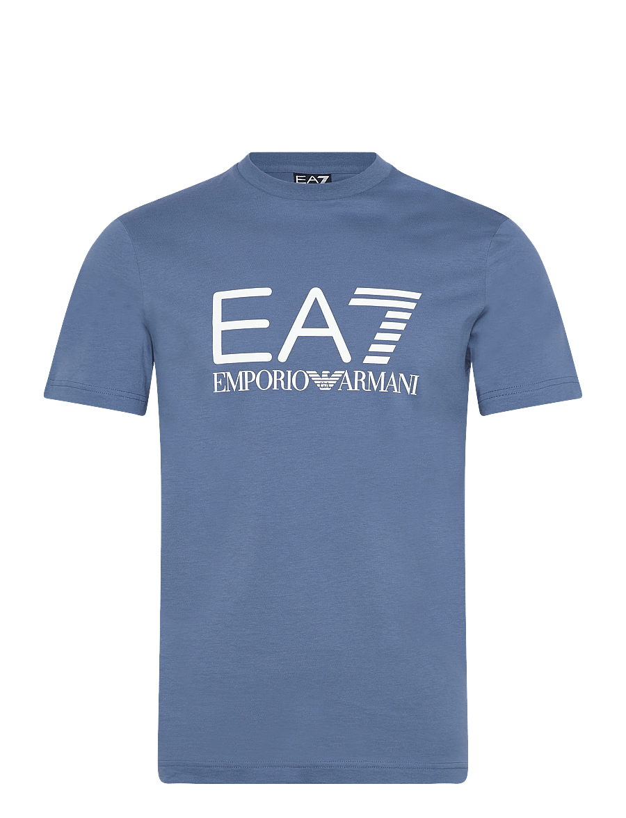 EA7 - T-SHIRT - kurzärmelige t-shirts - blue horizon - 1