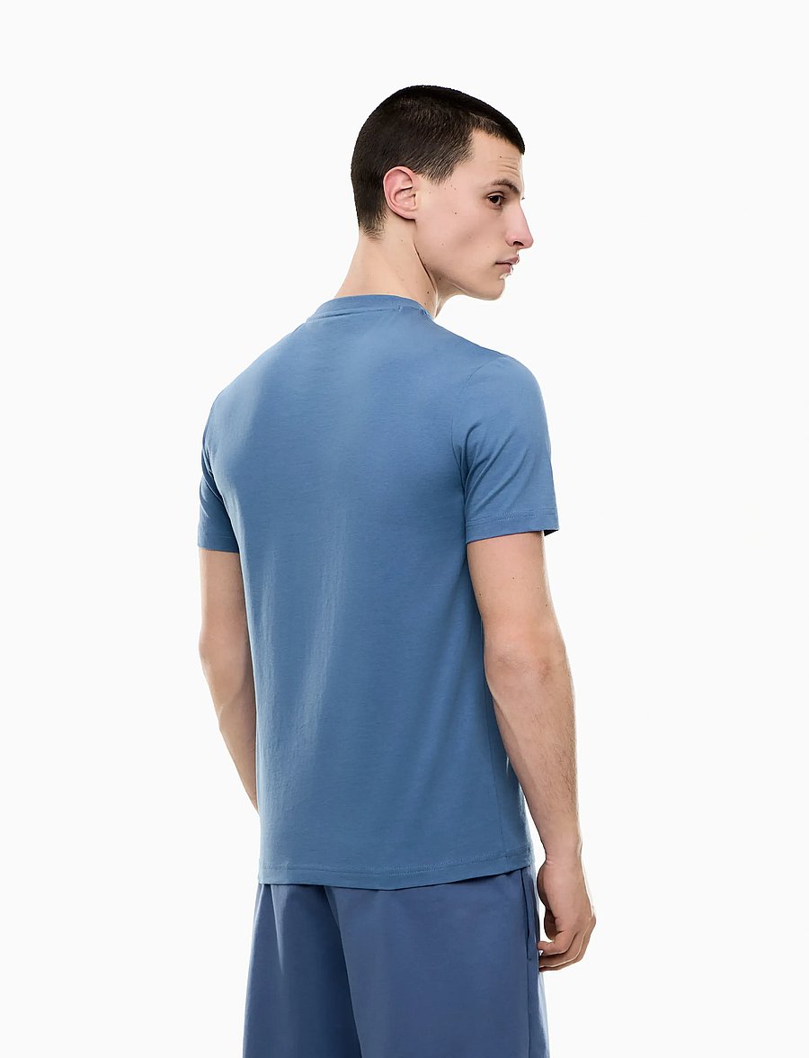 EA7 - T-SHIRT - kurzärmelige t-shirts - blue horizon - 3