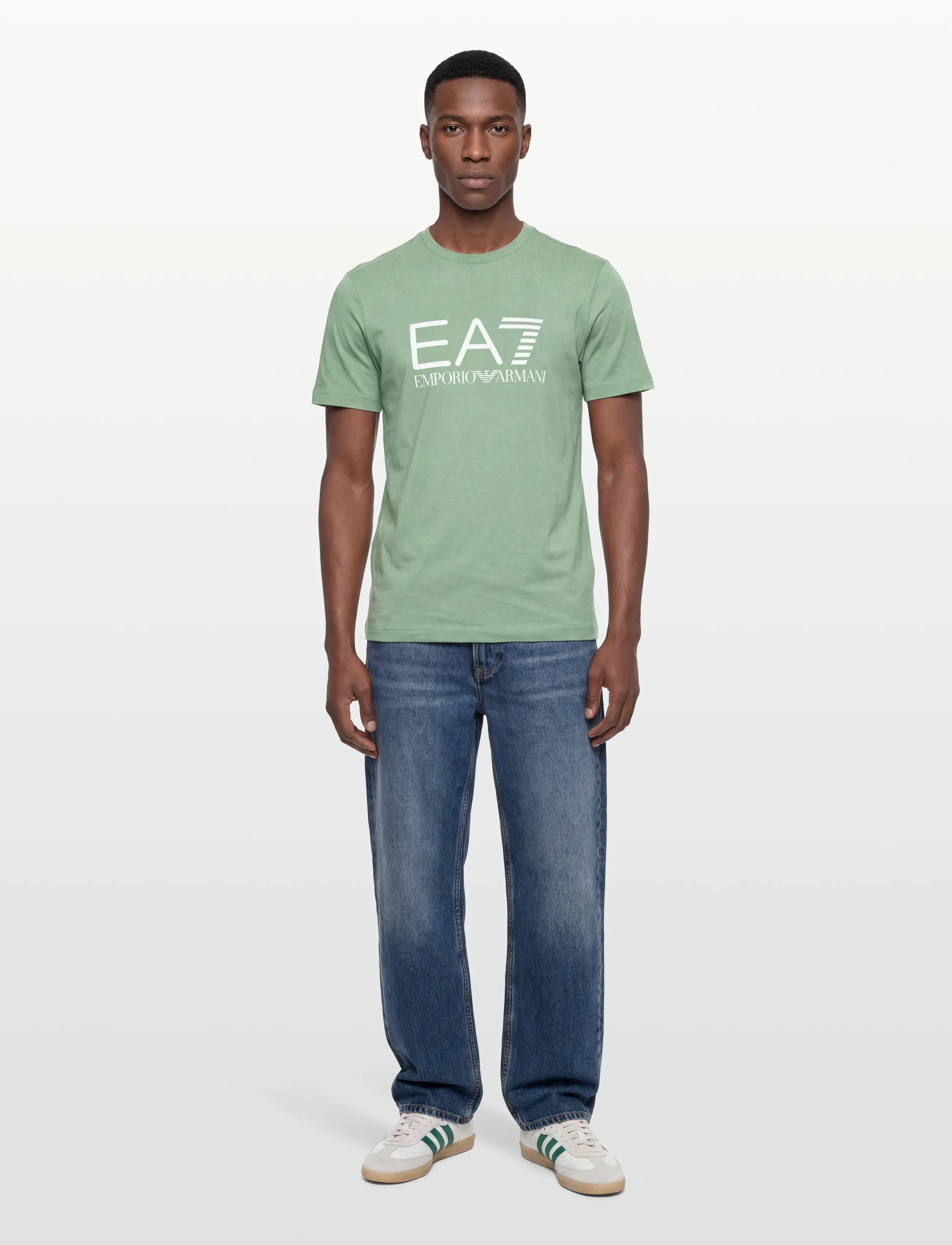 EA7 T-Shirt, 3XL, T-shirts, Grün - Short-sleeved, Männerswear