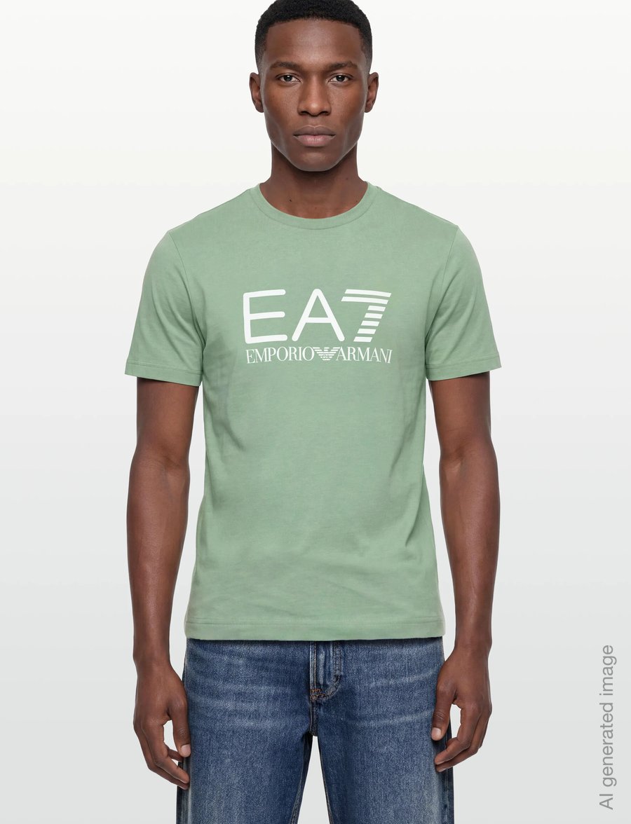 EA7 - T-SHIRT - kurzärmelige t-shirts - green bay - 3