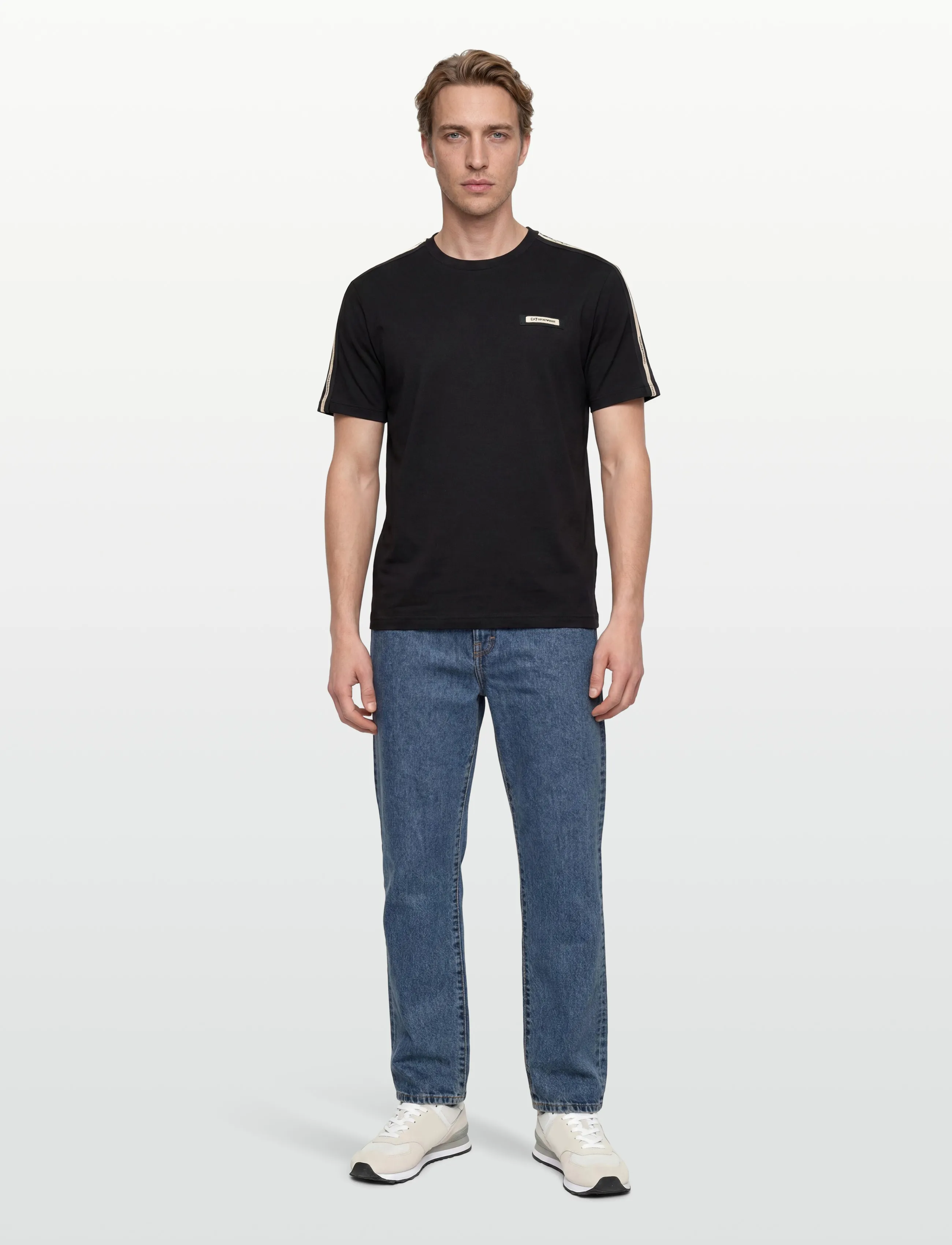 EA7 T-Shirt, S, T-shirts, Schwarz - Short-sleeved, Männerswear