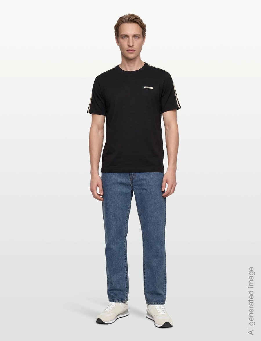 EA7 - T-SHIRT - kurzärmelige t-shirts - black - 0