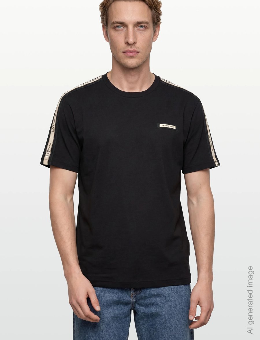 EA7 - T-SHIRT - kurzärmelige t-shirts - black - 5