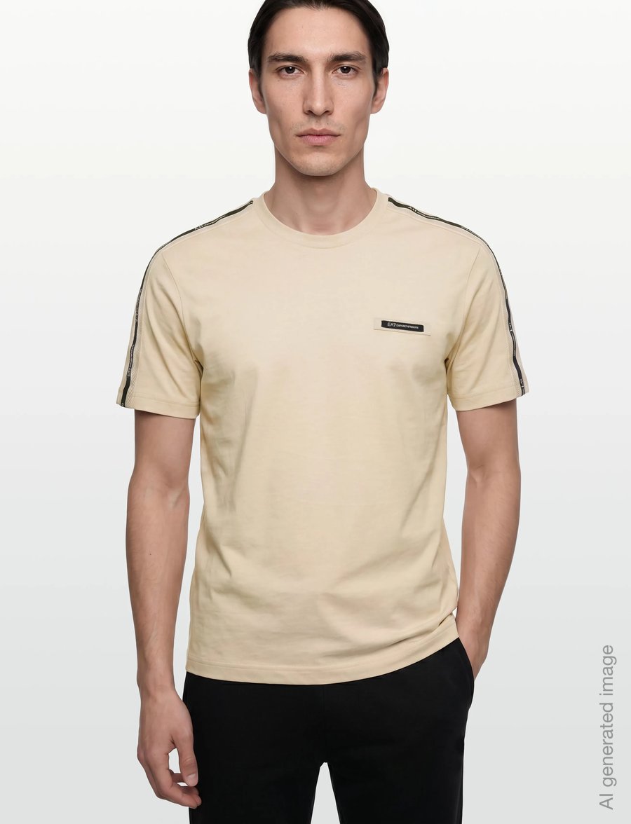 EA7 - T-SHIRT - short-sleeved t-shirts - fog - 3